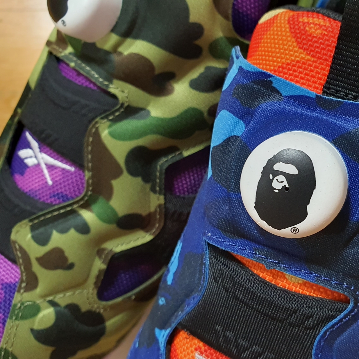 Reebok x BAPE Instapump Fury OG Multi Camo 착용 스타일 - 2