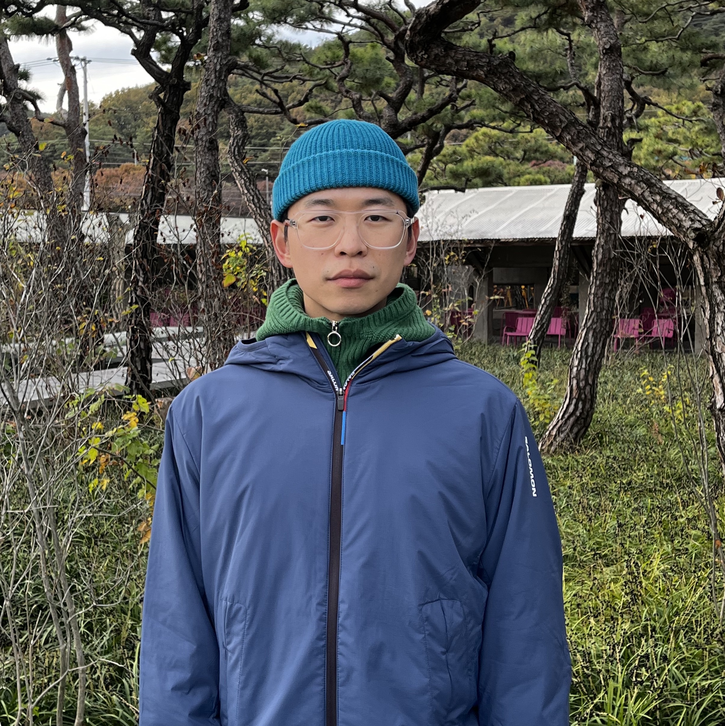 Salomon Modisay Jacket Dark Blue, Salomon XT-6 Clear Safari Vanila Ice 착용 스타일 - 2