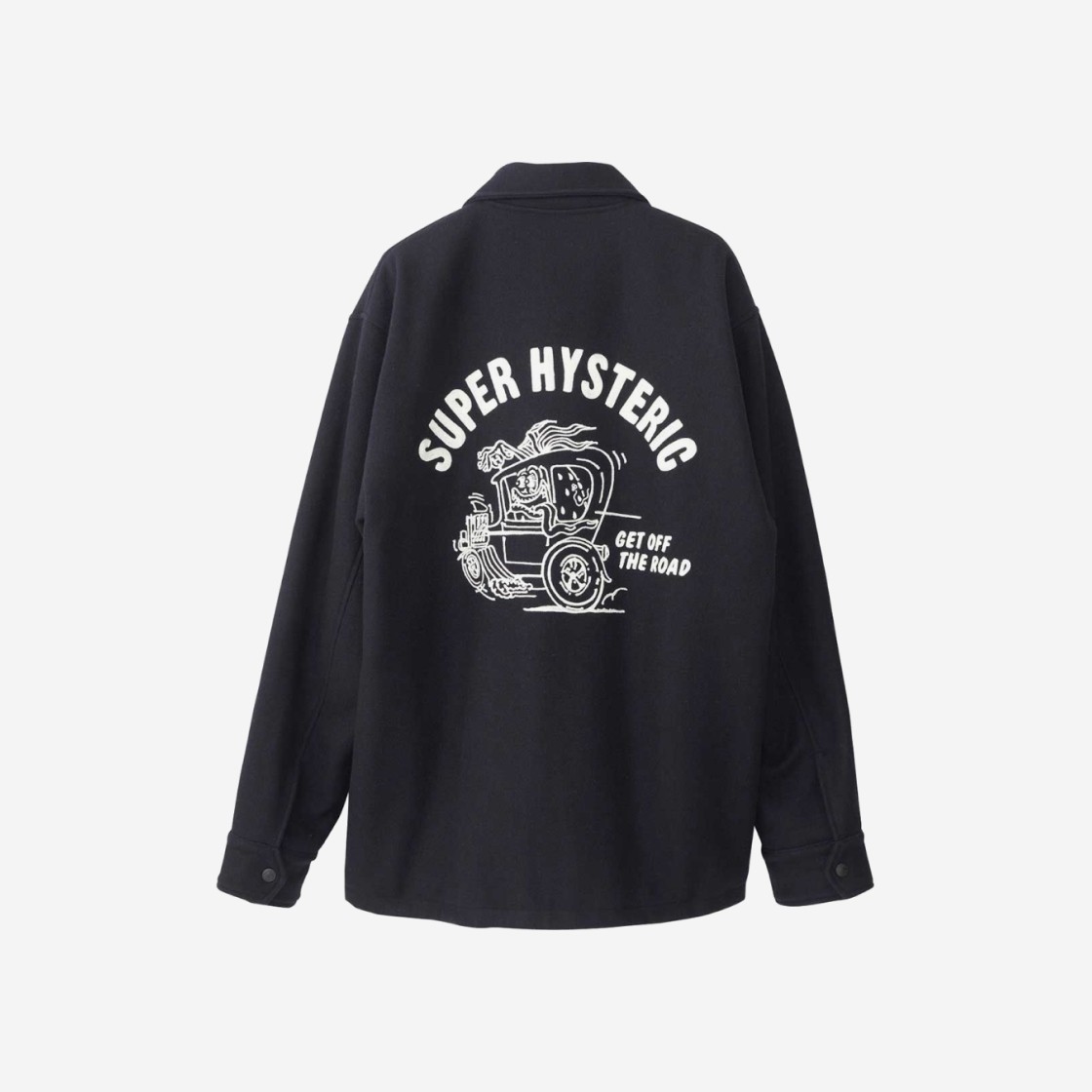 Hysteric Glamour SBM Hotrod Embroidery Coach Jacket Navy 상세 이미지 1