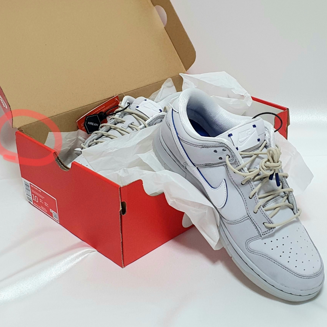 Nike Dunk Low Wolf Grey and Pure Platinum 착용 스타일 - 1