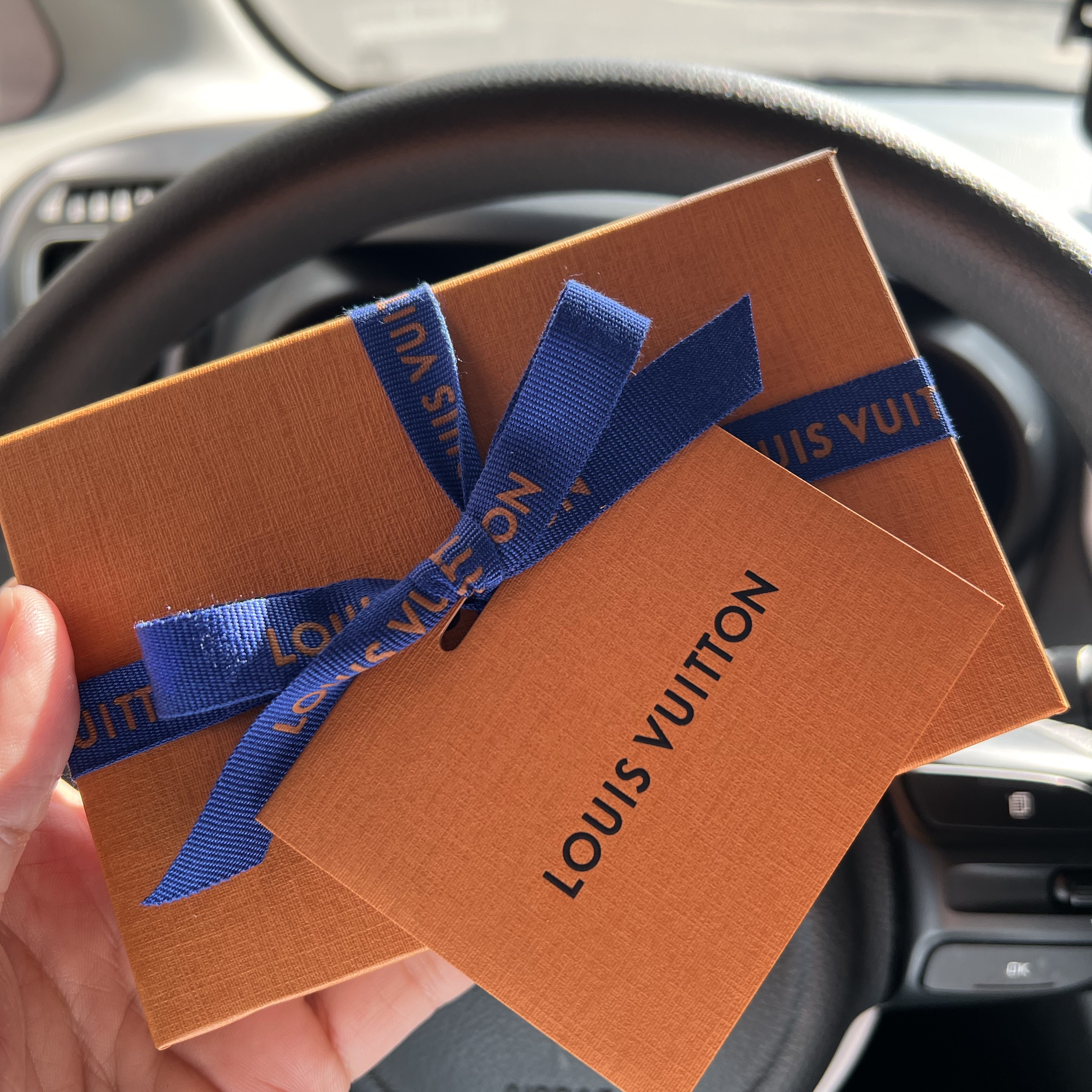 Louis Vuitton Pocket Organizer Monogram Orange 착용 스타일 - 1