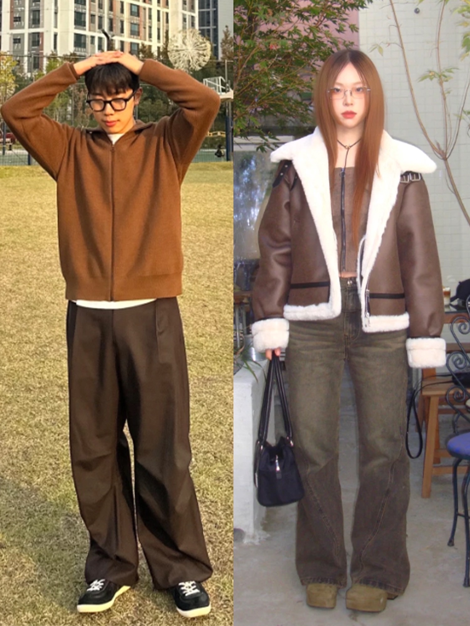 Gentle Monster x Maison Margiela MM010 Clear Black, Matin Kim Sporty Tote Bag Black 착용 스타일 - 2