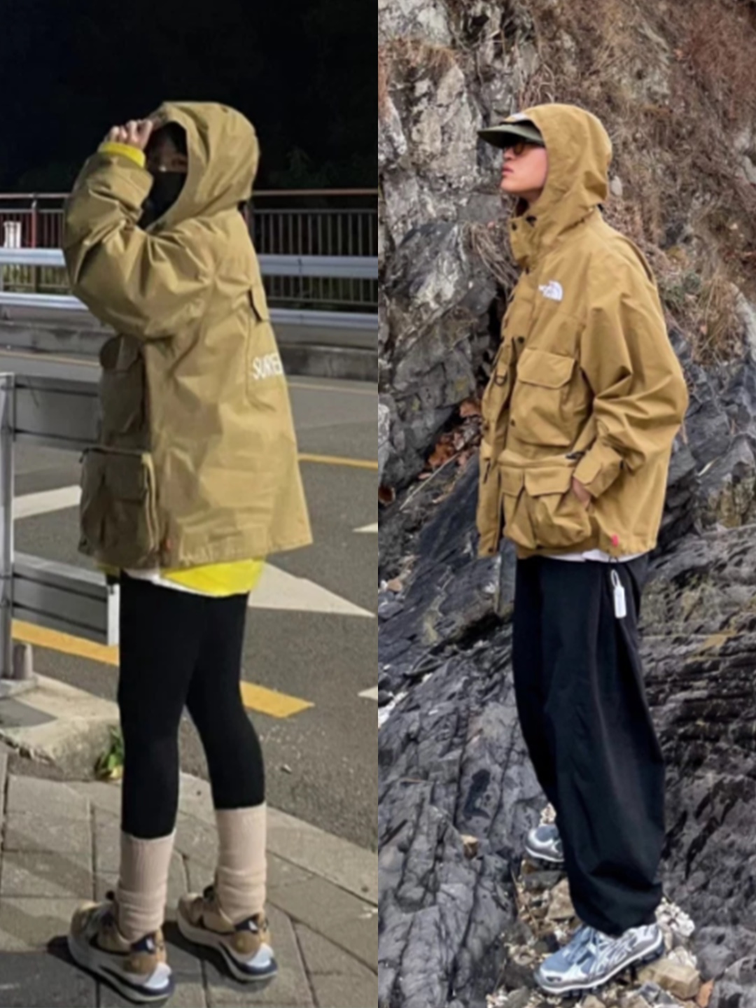 Supreme x The North Face Cargo Jacket Gold - 20SS 착용 스타일 - 2