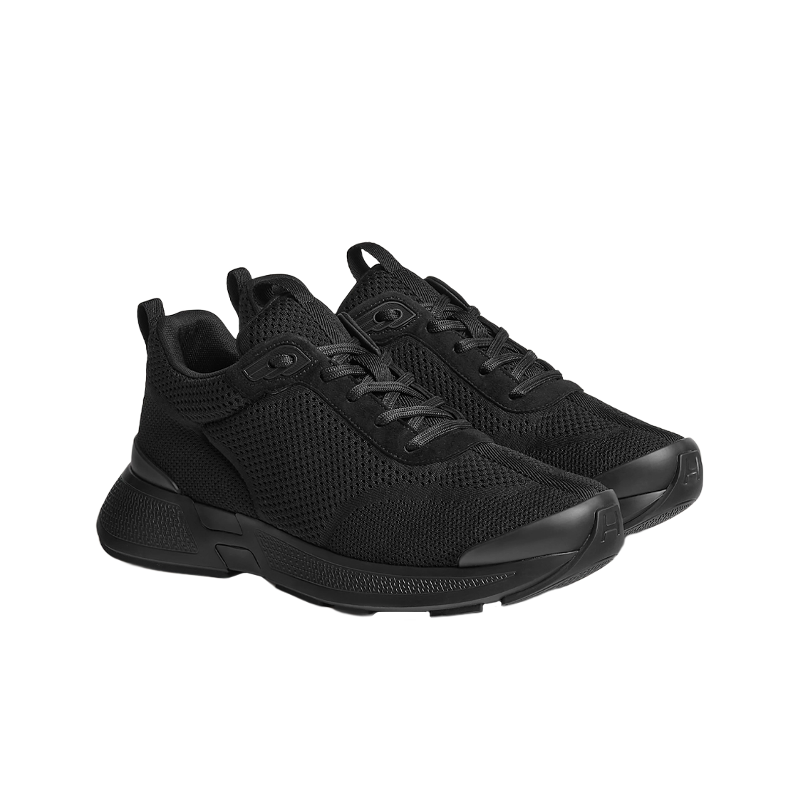 에르메스 히어로 스니커즈 테크니컬 니트 스웨이드 고트스킨 & 누아(Hermes Heros Sneakers Technical Knit Suede Goatskin & Noir) - 2