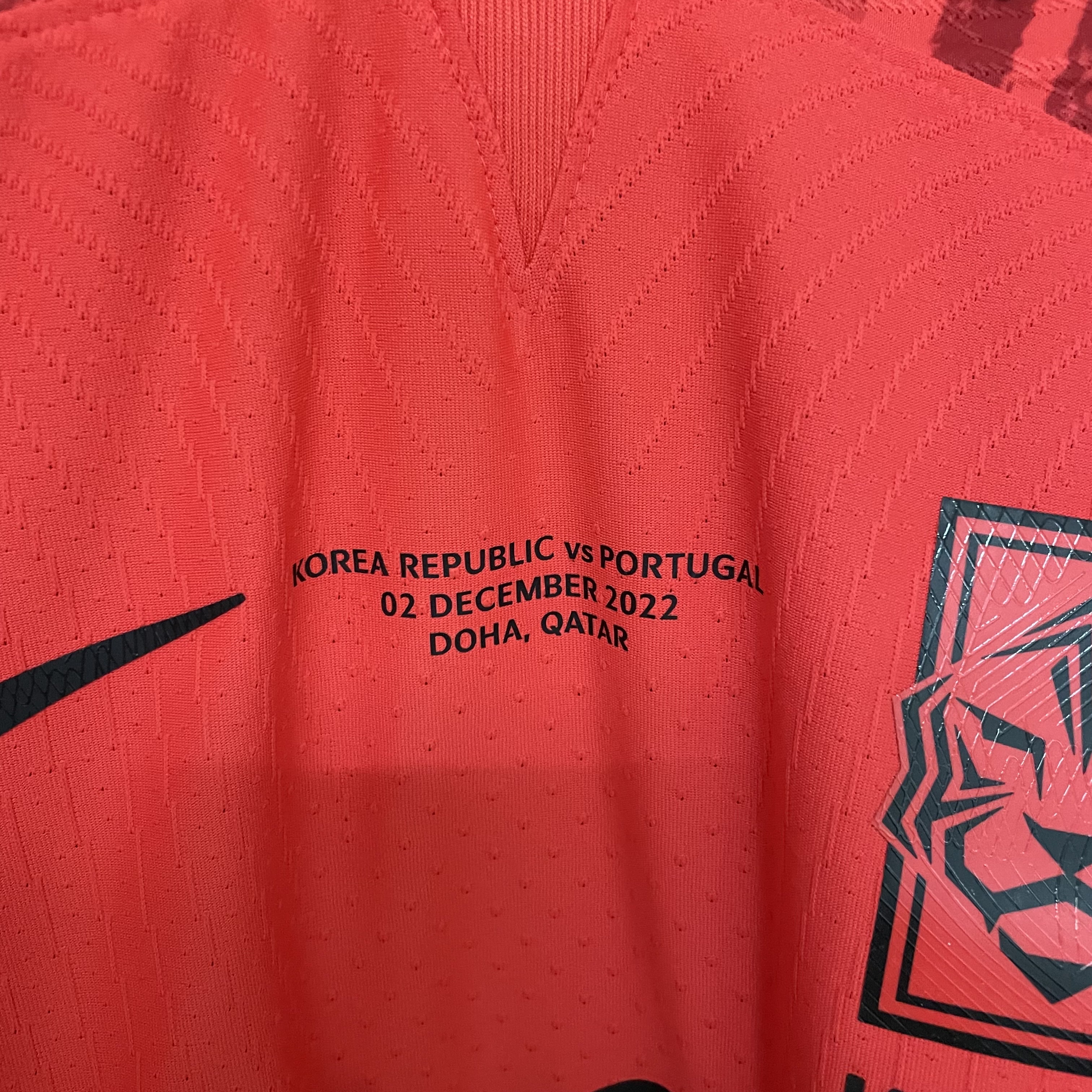 Nike Korea 2022/23 Dri-Fit ADV Match Home SS Jersey Global Red - US/EU (Non Marking Ver.) 착용 스타일 - 1