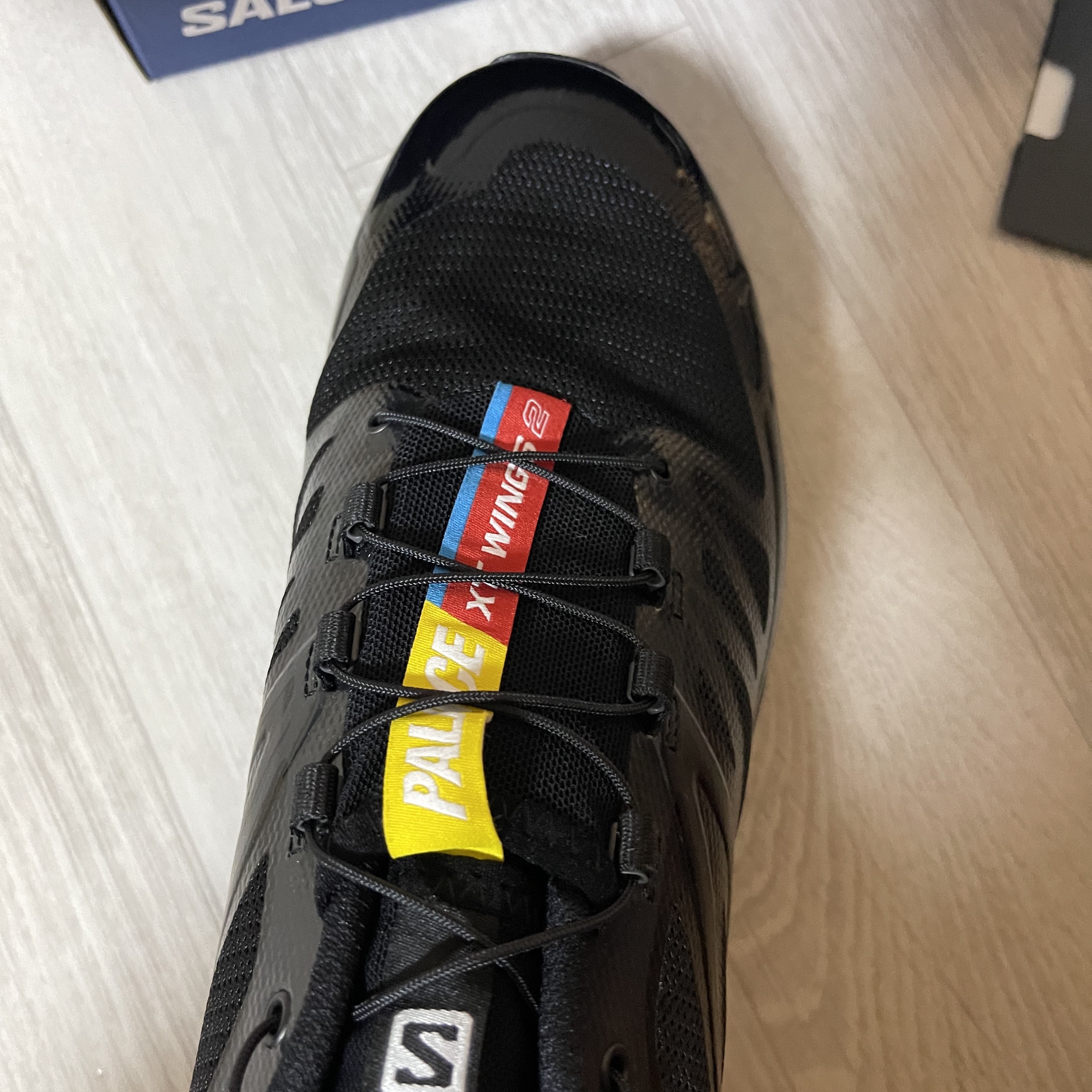 Salomon x Palace XT-Wings 2 Black 착용 스타일 - 4
