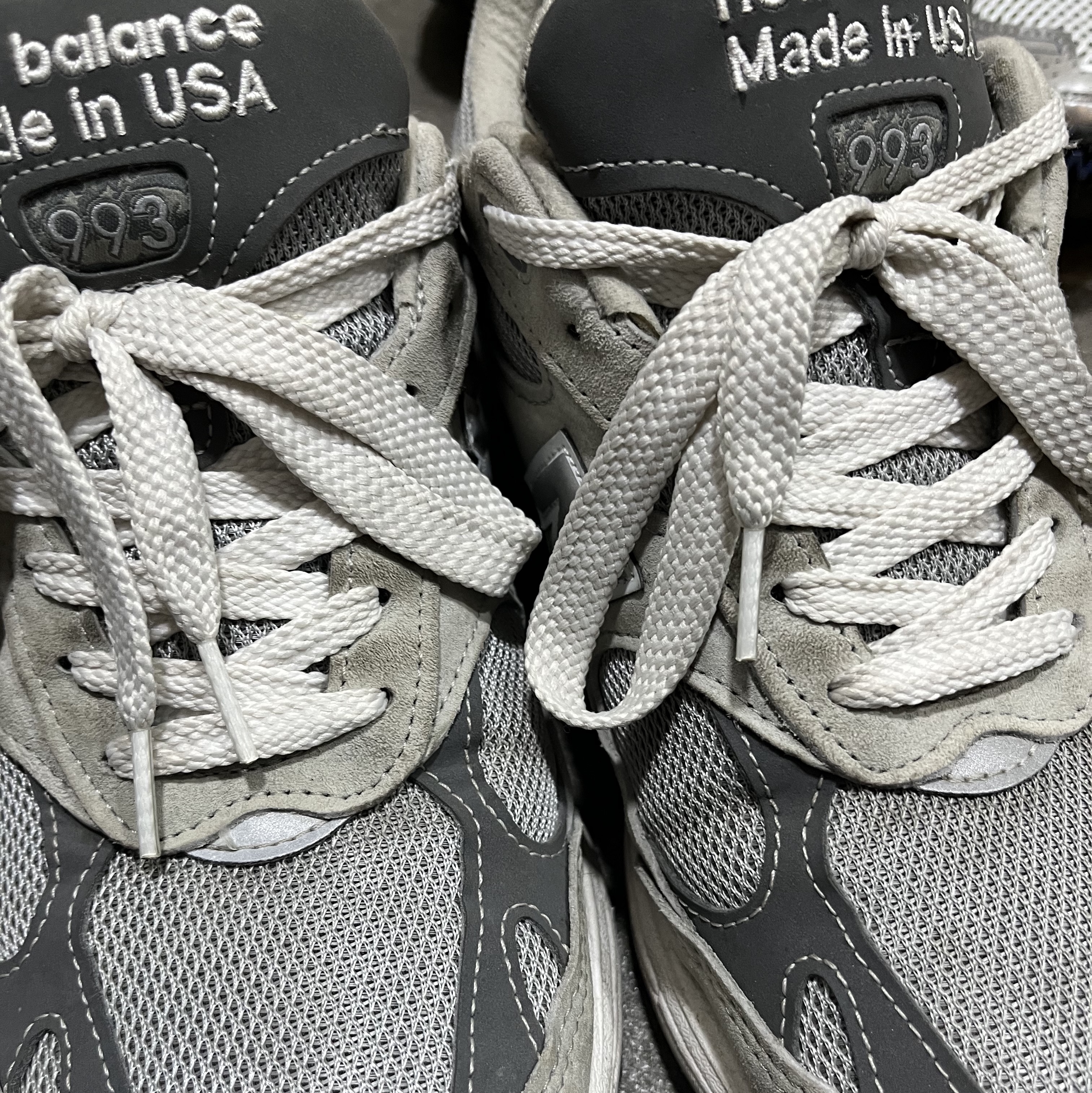 New Balance 993 Made in USA Grey - D Standard 착용 스타일