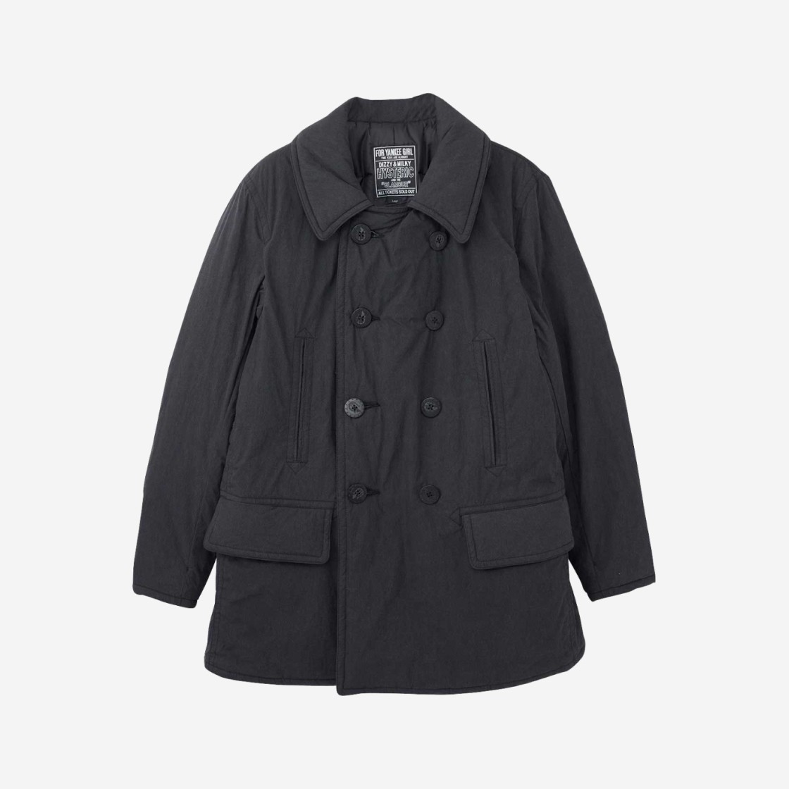 Hysteric Glamour Primaloft Insulation P Coat Black 상세 이미지 1