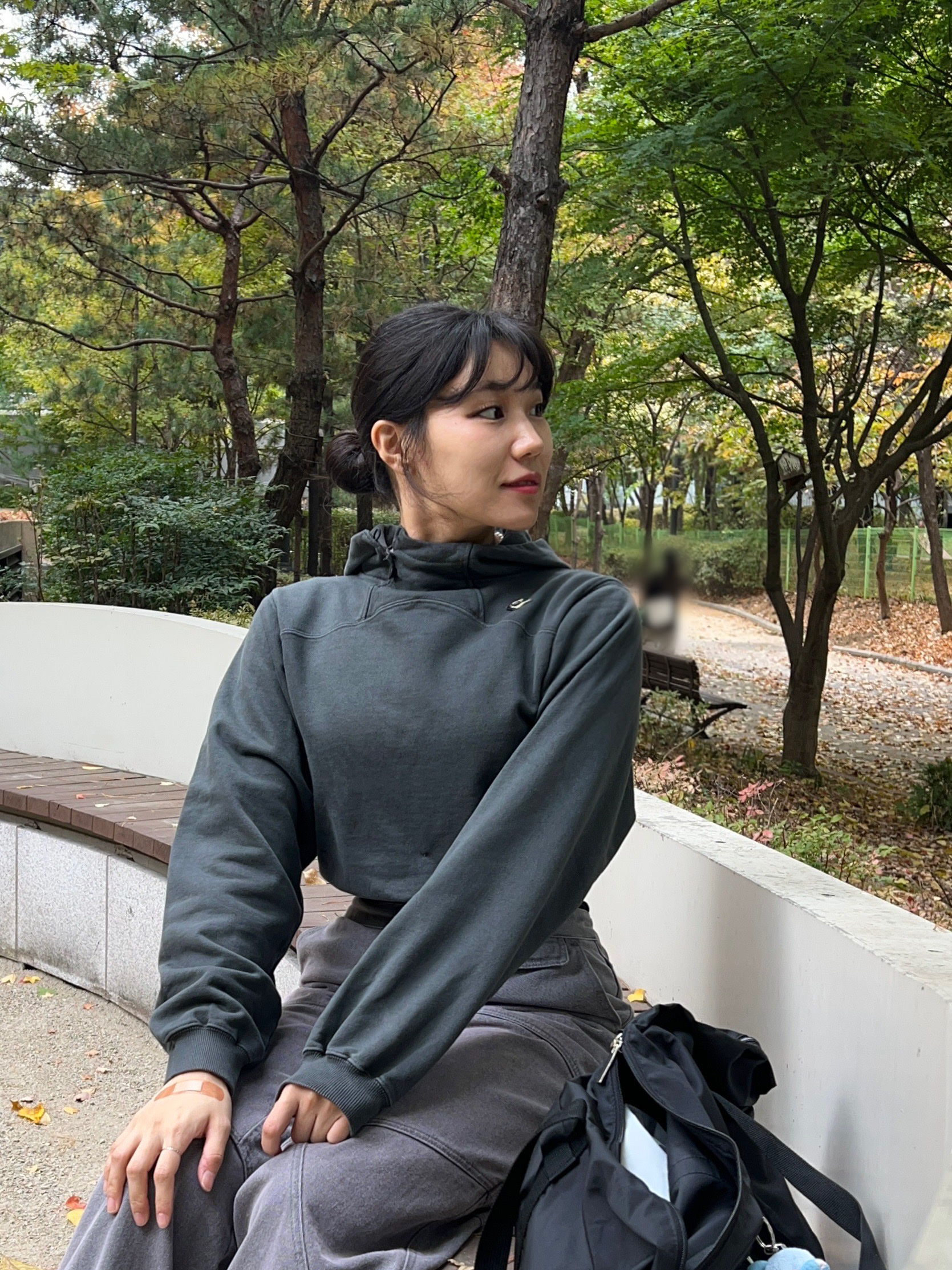 Nike x Jacquemus J Force 1 Low LX SP Black, (W) Glowny Bones Denim Pants Lavender Gray 착용 스타일 - 4