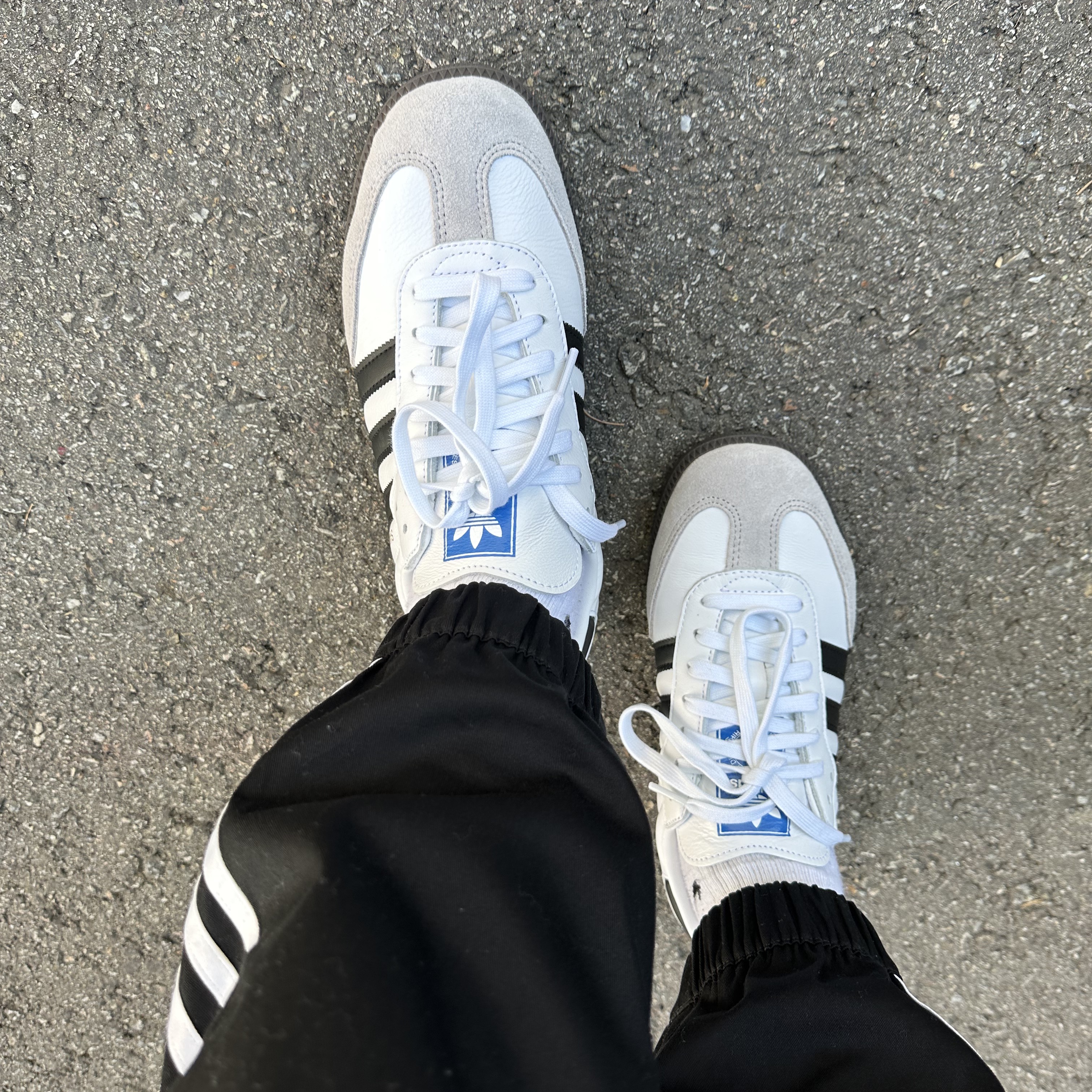 Adidas Samba OG Cloud White 착용 스타일 - 1