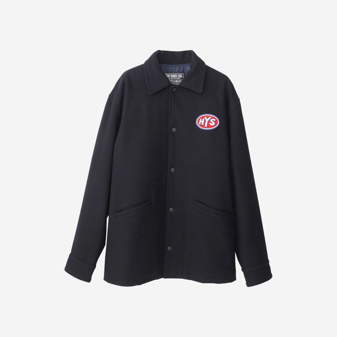 Hysteric Glamour SBM Hotrod Embroidery Coach Jacket Navy 상세 이미지 2