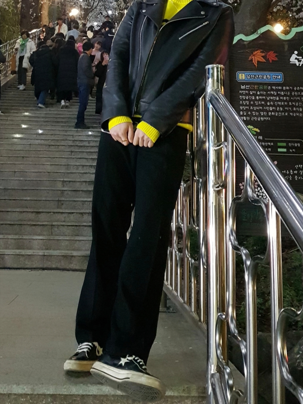 Converse One Star Ox Black 착용 스타일