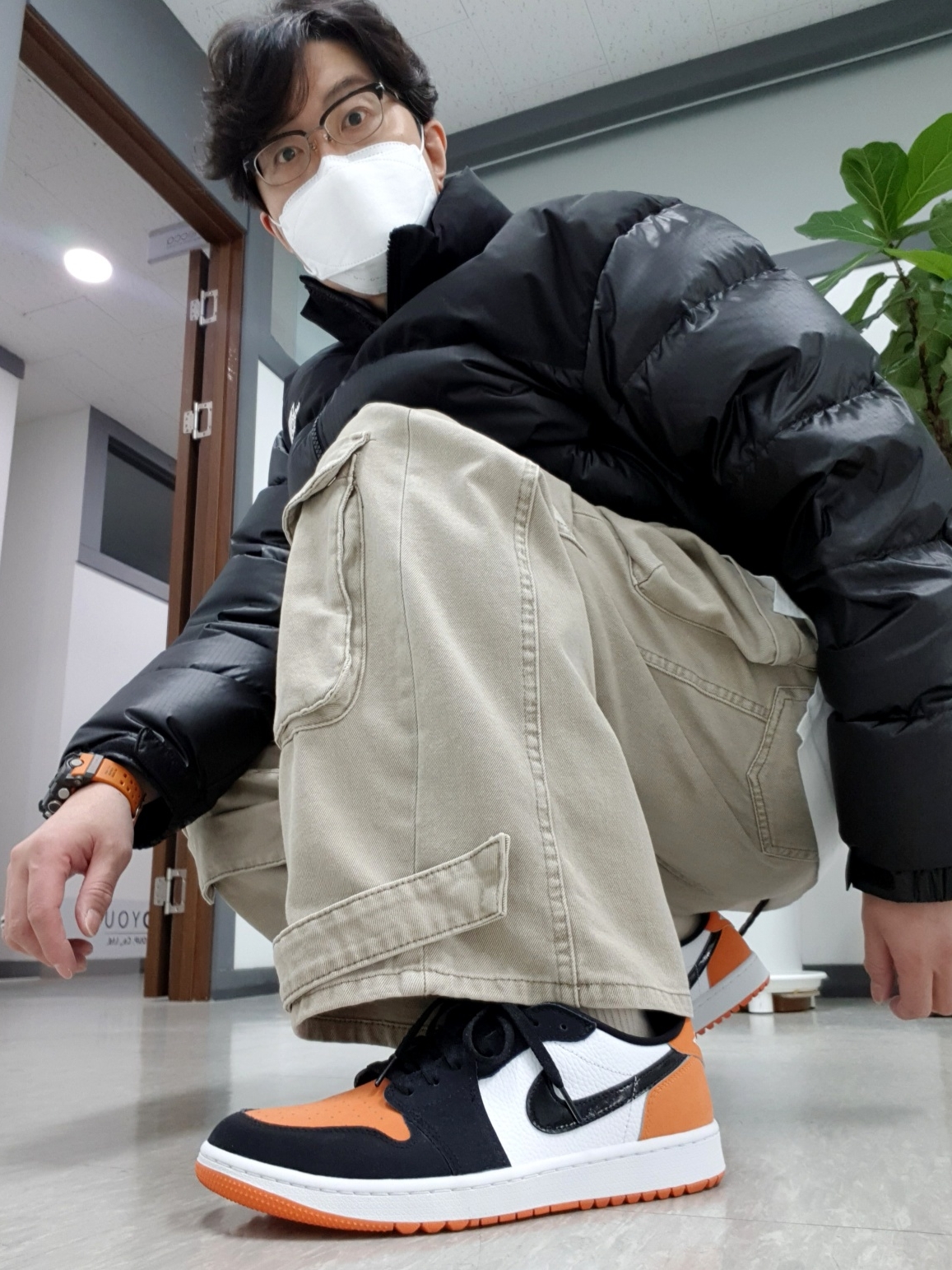 Jordan 1 Low Golf Starfish 착용 스타일