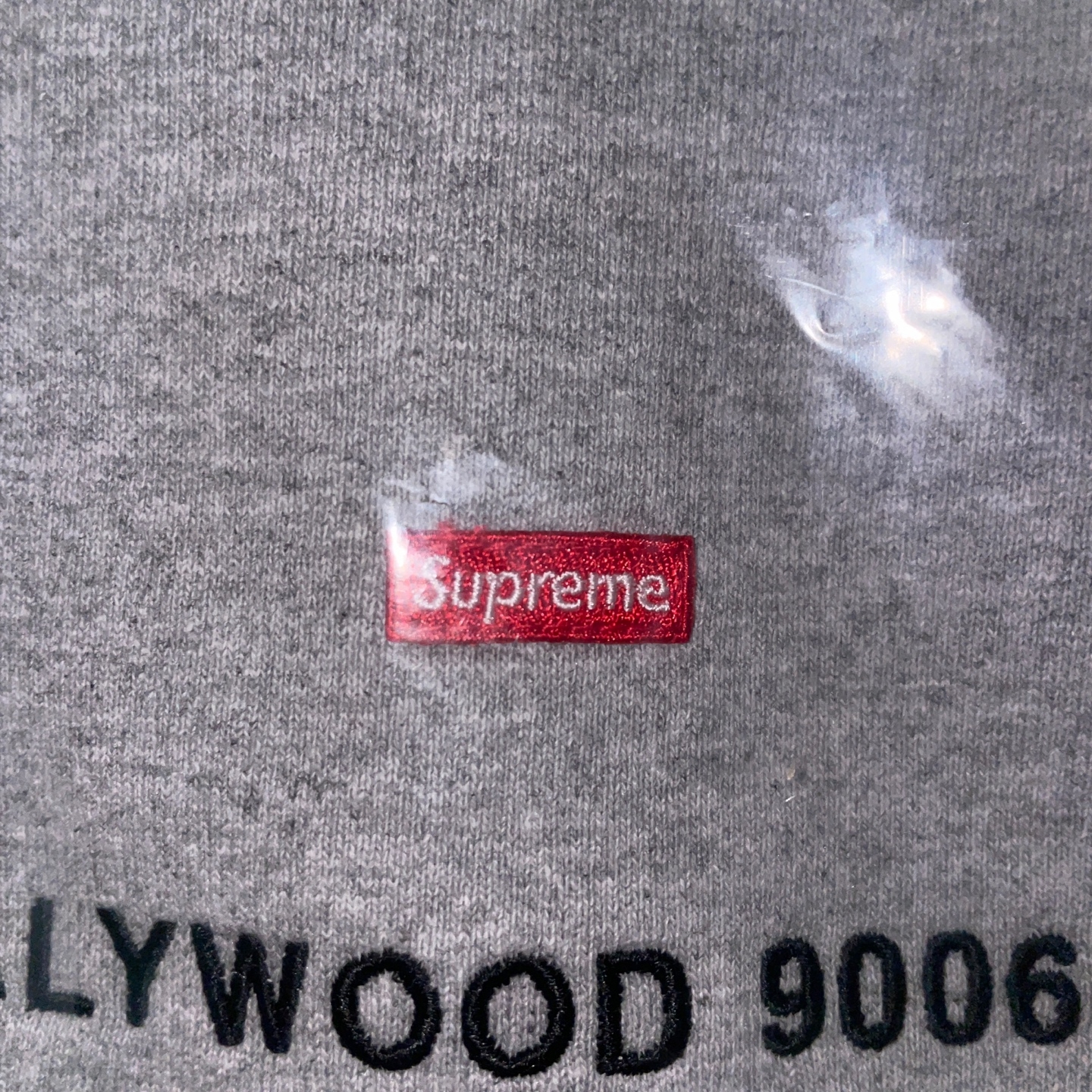 Supreme West Hollywood Shop Small Box Hooded Sweatshirt Heather Grey - 23FW 착용 스타일