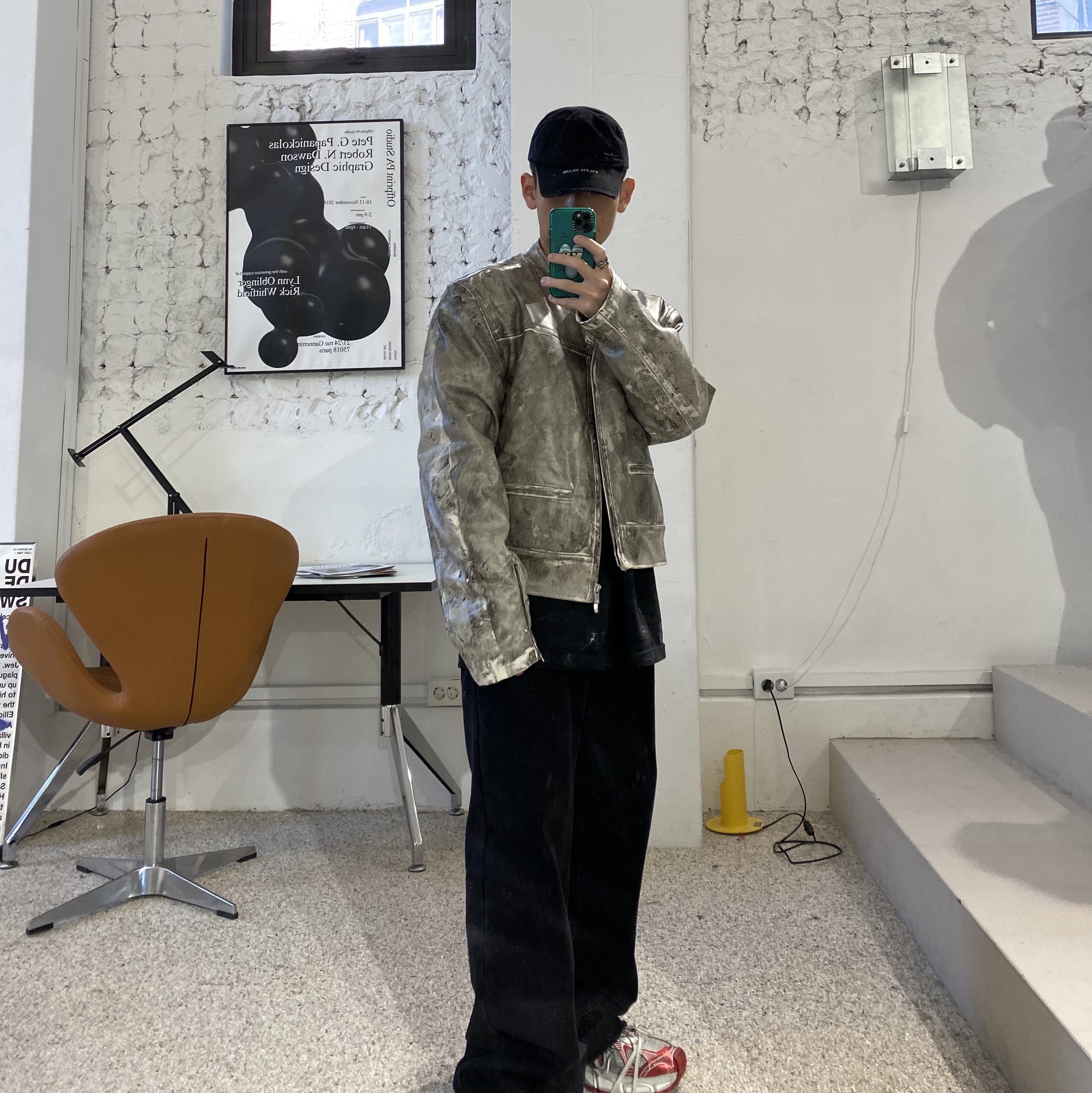 JUNNE P16 Low Rise Wide Denim Pants Black (New Ver.) 착용 스타일