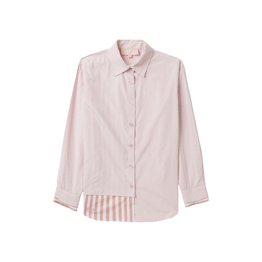(W) 베이프 스트라이프 셔츠 핑크