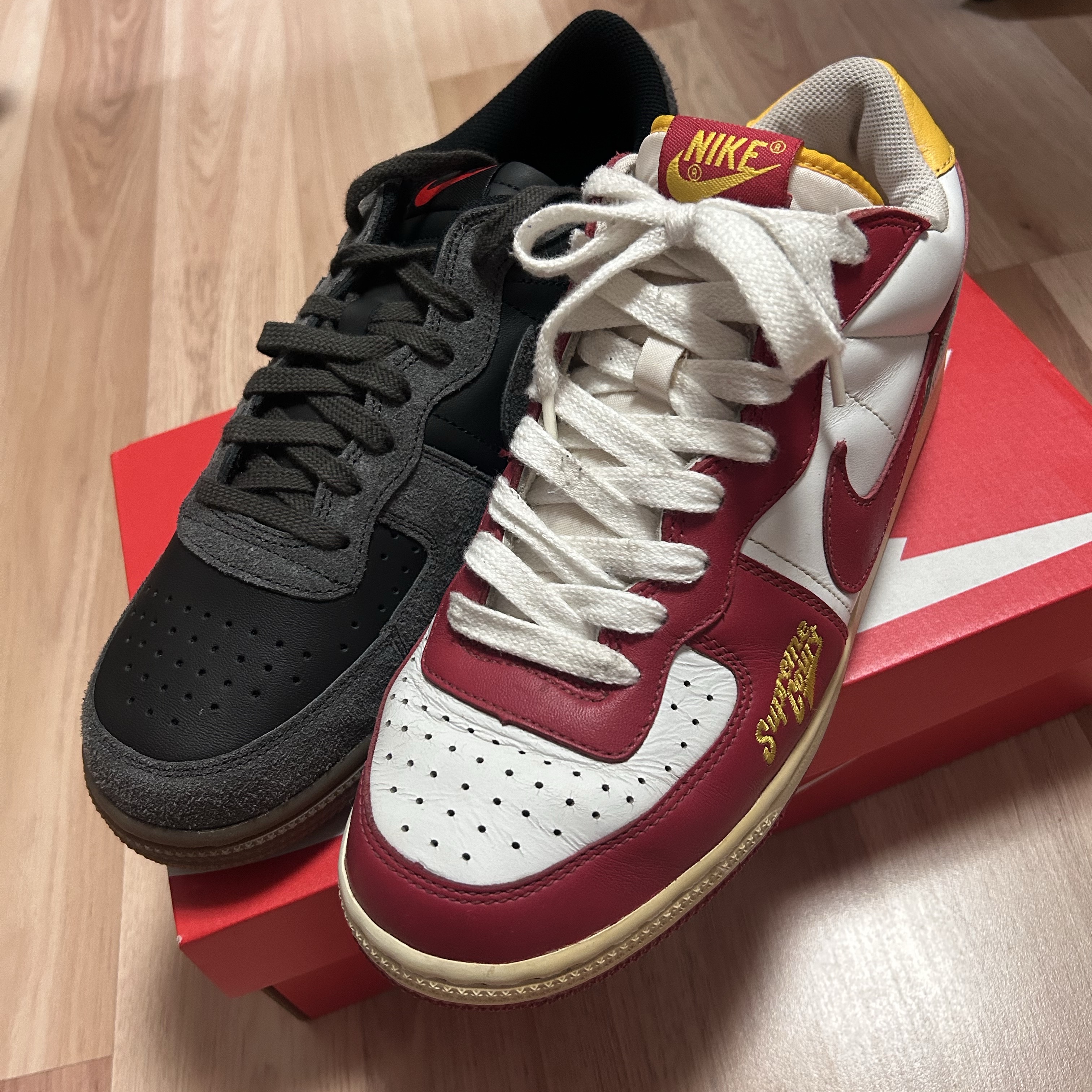 Nike Terminator Low Black Medium Ash 착용 스타일 - 4