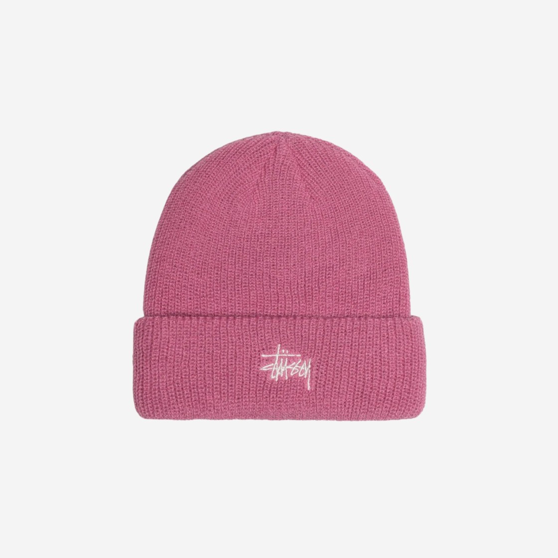 Stussy Basic Cuff Beanie Dusty Pink 상세 이미지 1