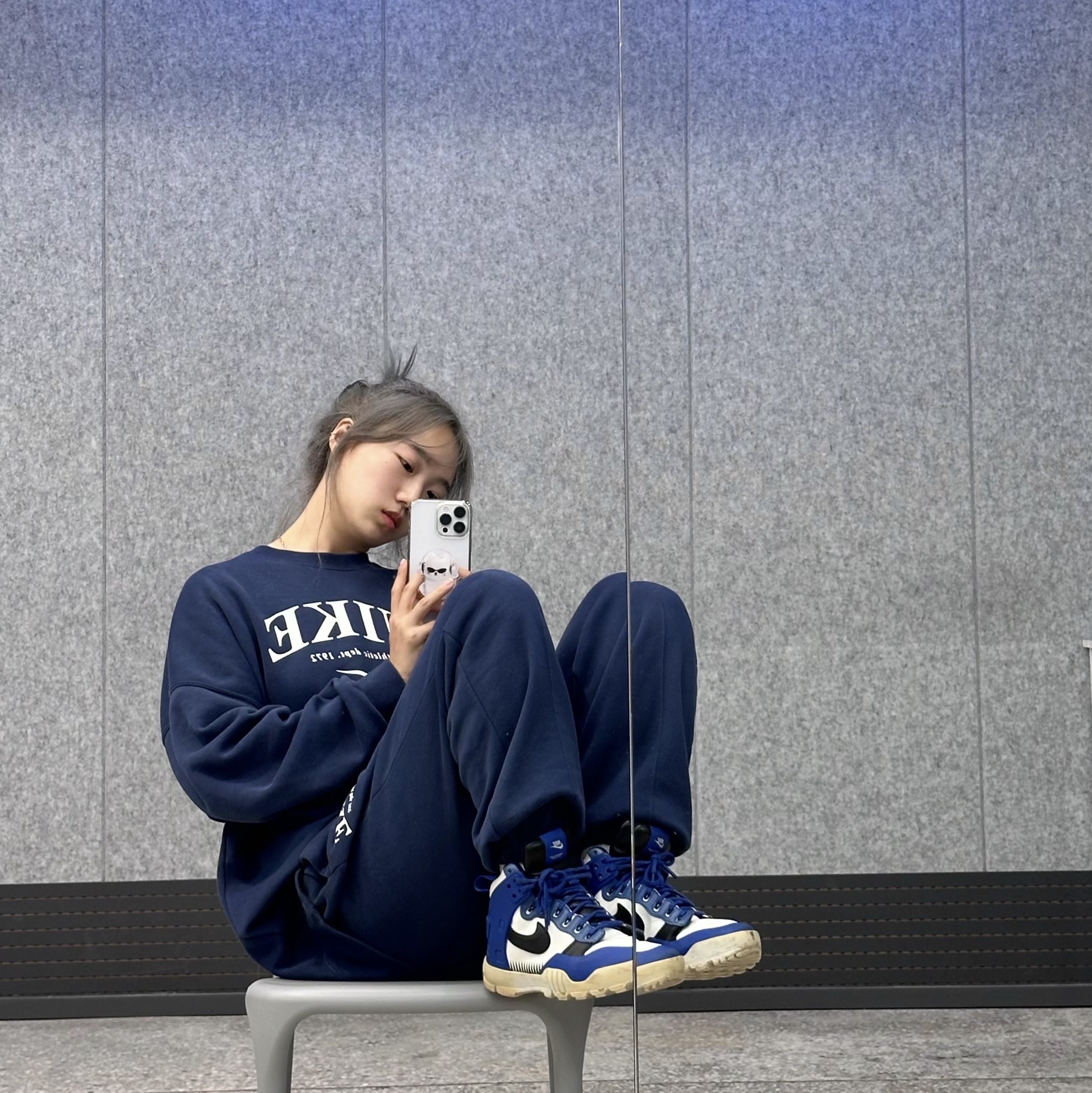 Nike x Undercover SFB Jungle Dunk White 착용 스타일