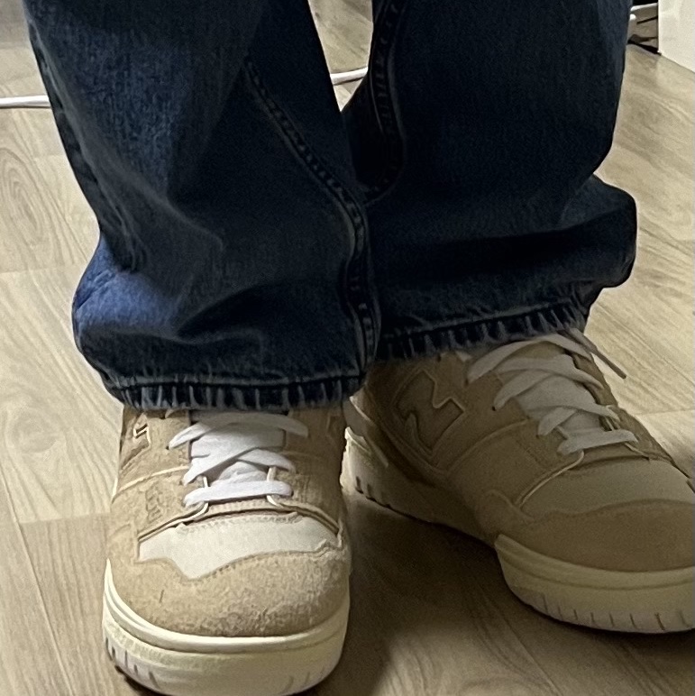 New Balance x Aime Leon Dore 550 Warm Sand 착용 스타일 - 2
