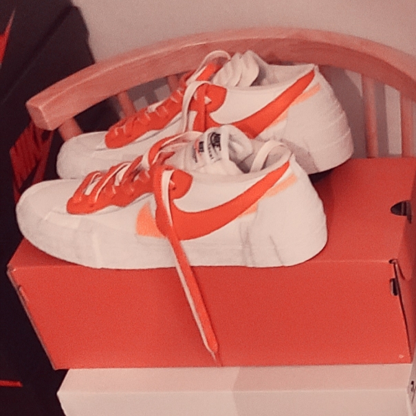 Nike x Sacai Blazer Low Magma Orange 착용 스타일