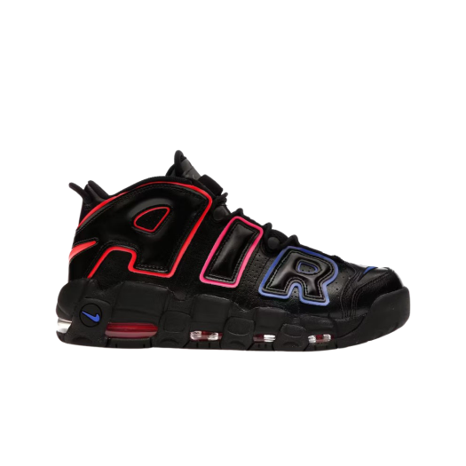 Nike Air More Uptempo 96 Black Bright Crimson Racer Blue