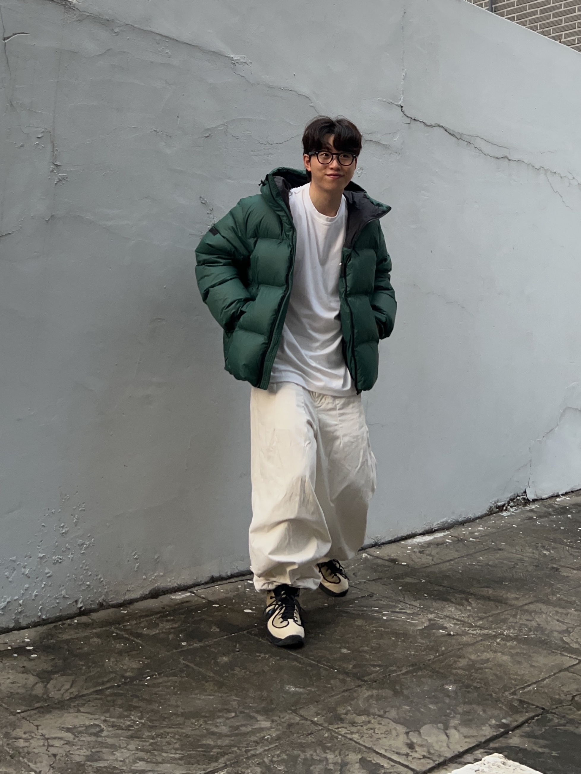 Nike x Stussy Air Penny II Rattan and Limestone 착용 스타일 - 1