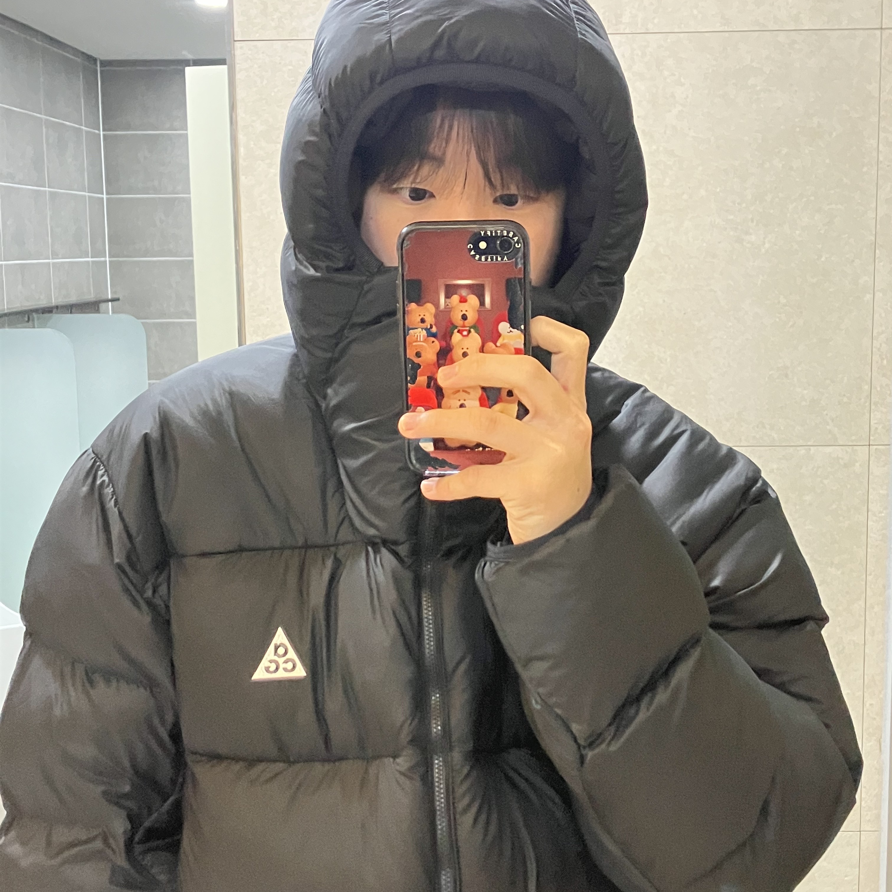 Nike ACG Therma-Fit ADV Lunar Lake Puffer Jacket Black - Asia 착용 스타일