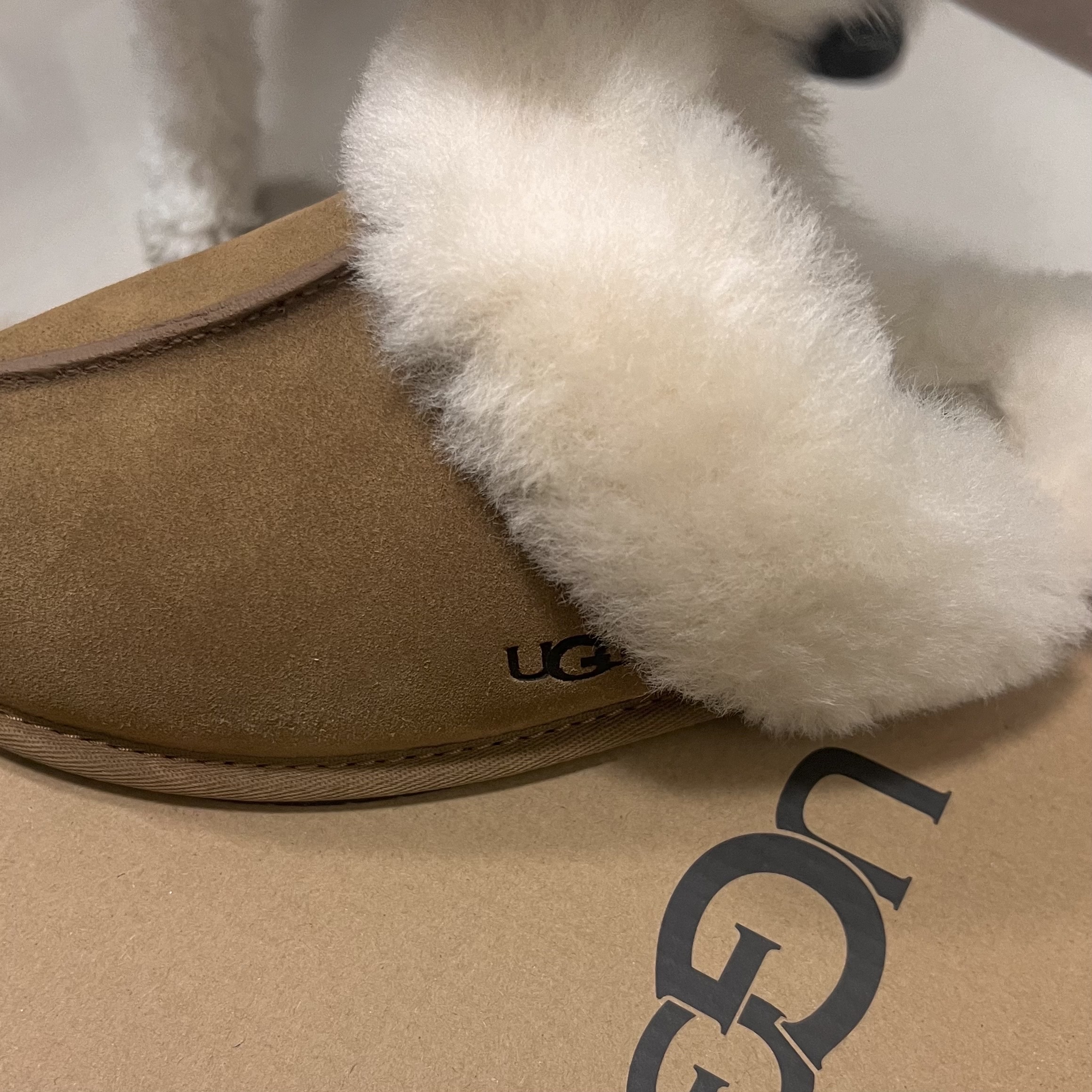 (W) UGG Scuffette II Slipper Chestnut 착용 스타일