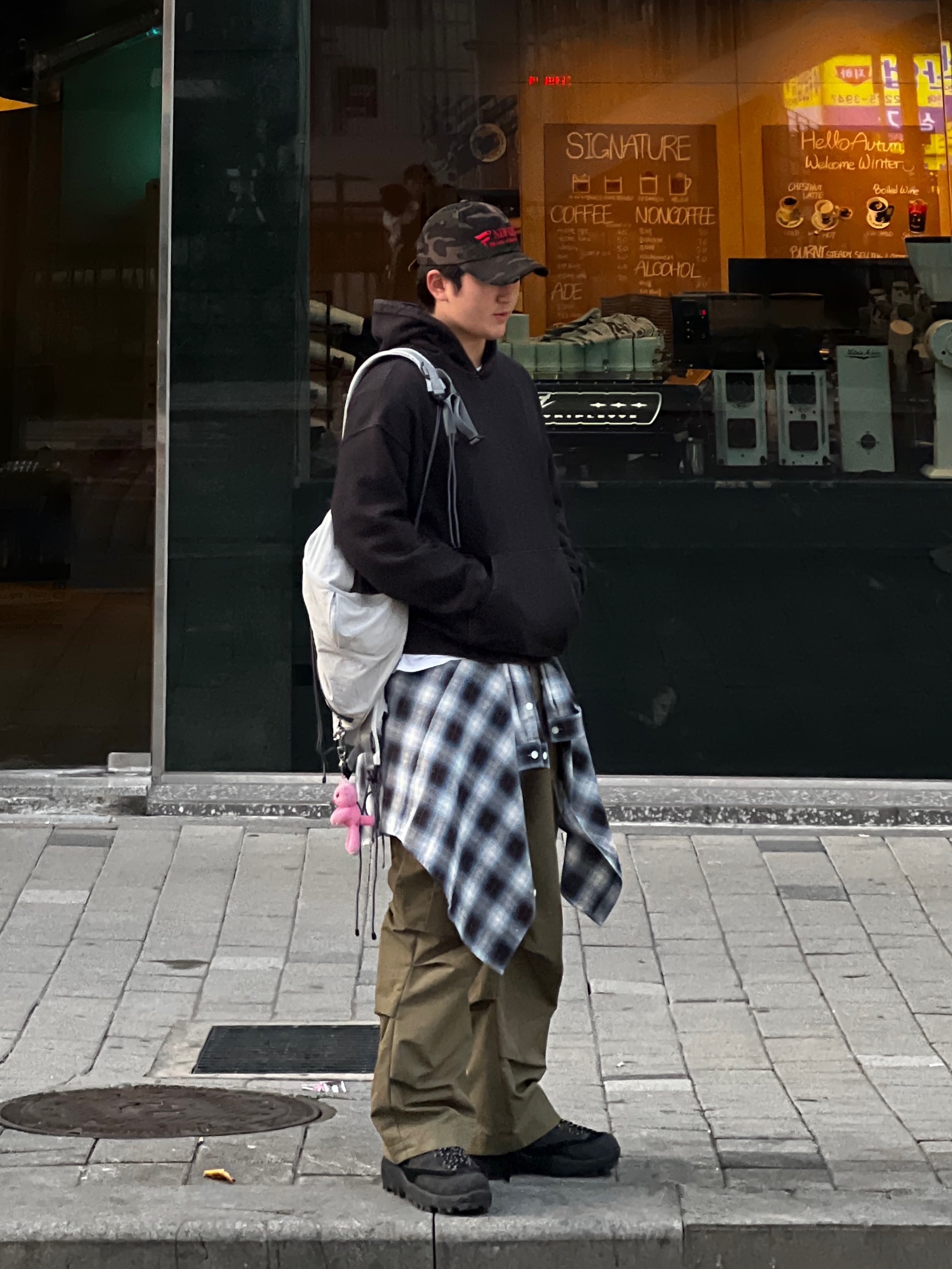 ETCE New Vision Camo Cap Night Jungle 착용 스타일 - 1