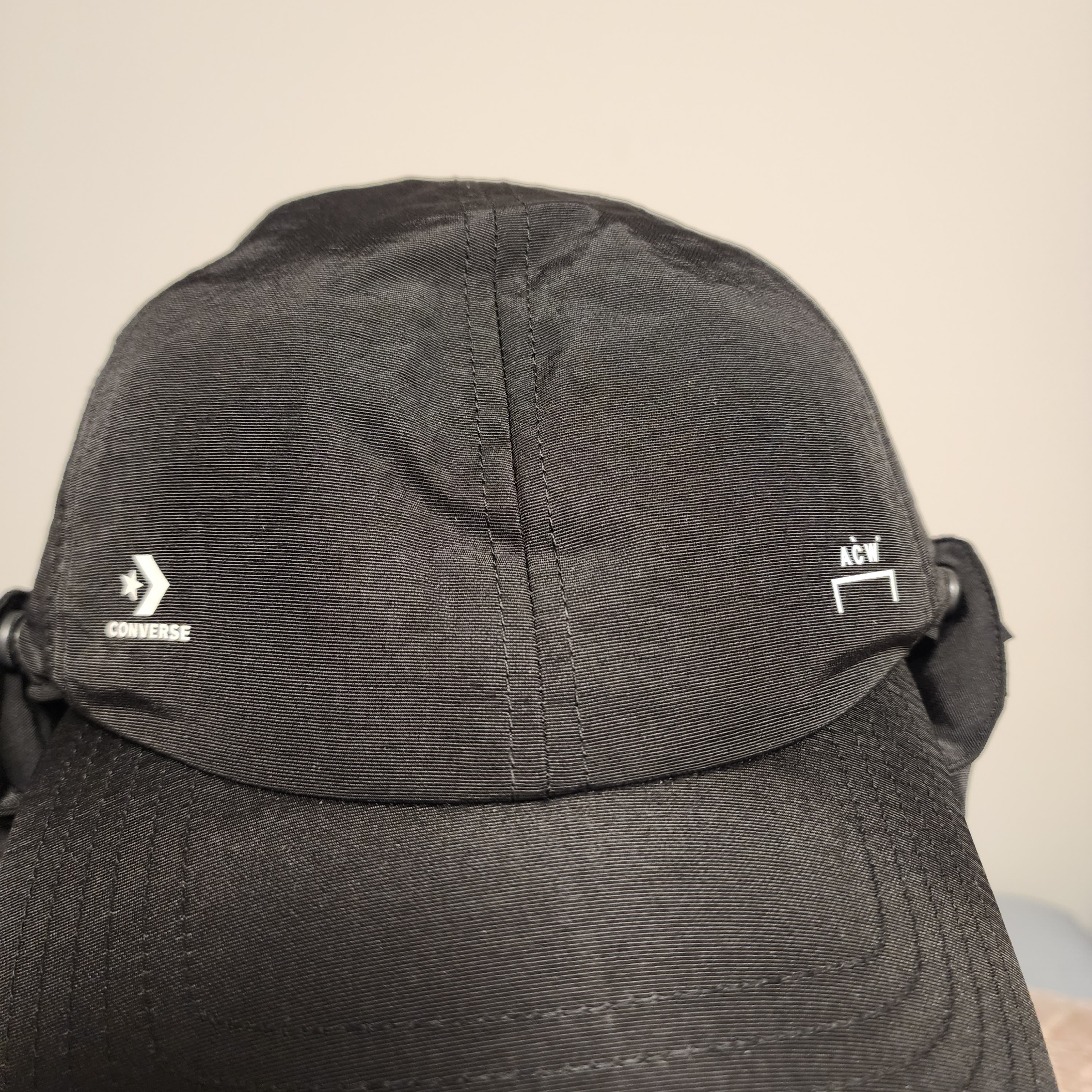 Converse x A-Cold-Wall Baseball Hat Black 착용 스타일 - 3