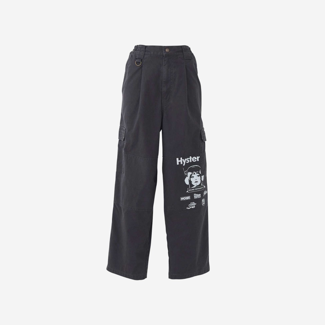 (W) Hysteric Glamour Sound Experience Cargo Pants Charcoal Gray 상세 이미지 1