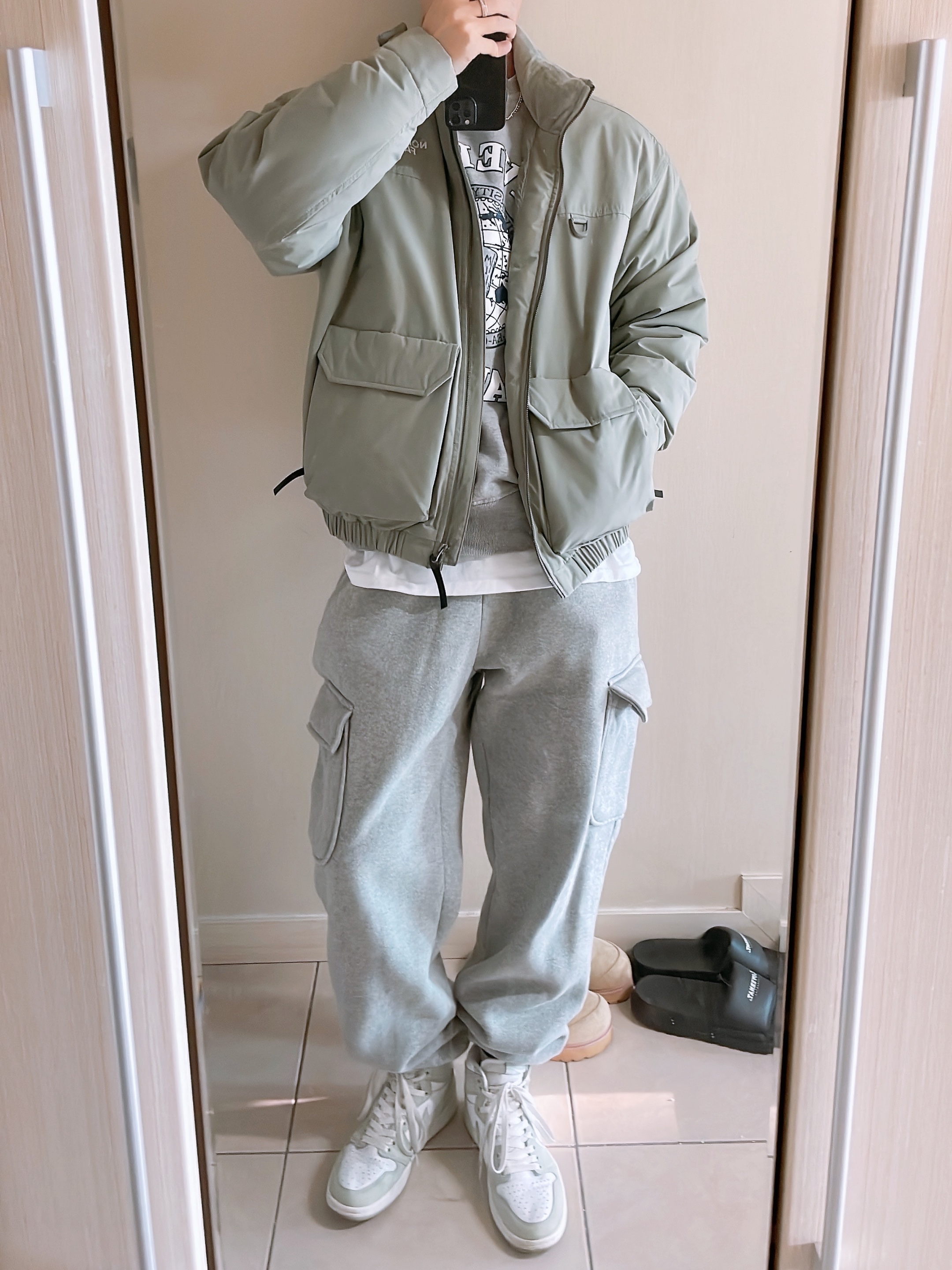 (W) Jordan 1 Retro High OG Seafoam 착용 스타일