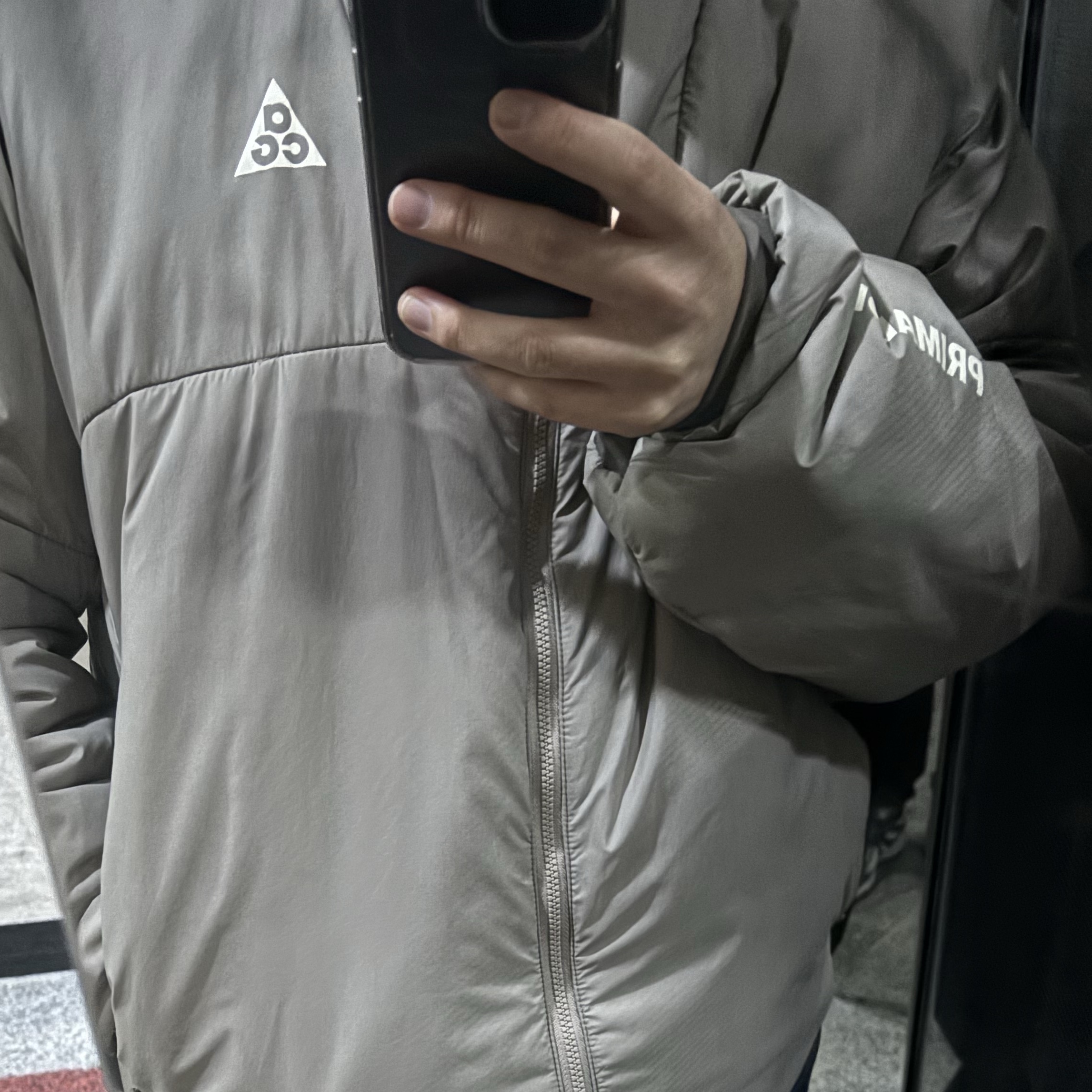 Nike ACG Therma-Fit ADV Rope De Dope Jacket Moon Fossil - Asia 착용 스타일 - 1