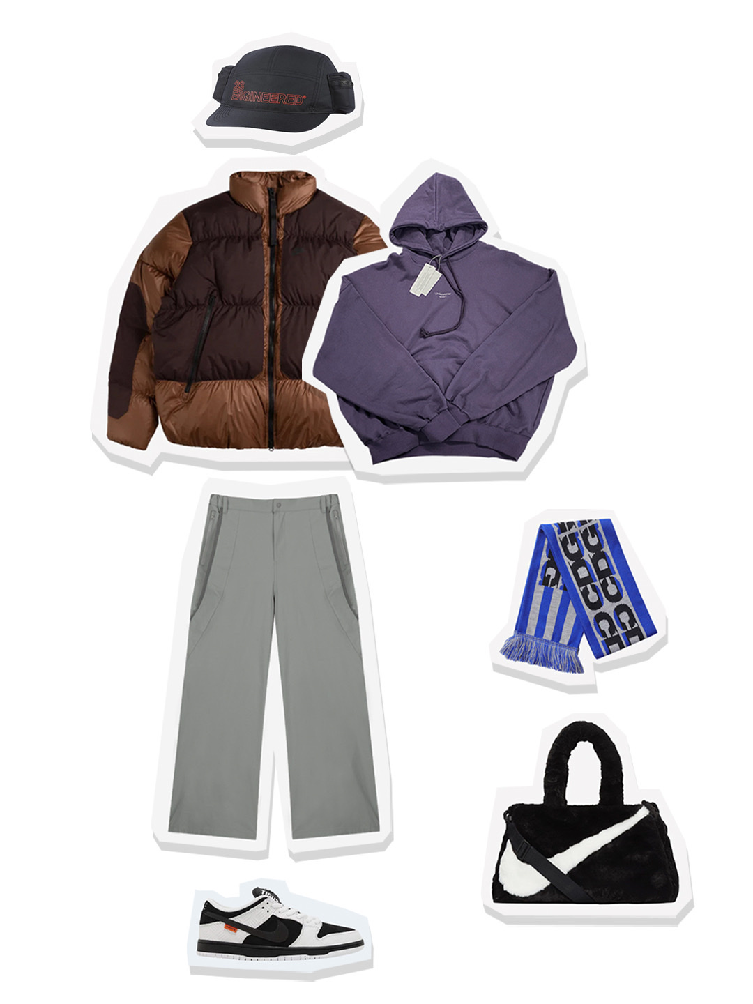 Nike NSW Therma-Fit Repel Puffer Jacket Pecan - Asia, Undermycar Mu.09 Anti Fxxking Logo Play Oversized Hoodie Purple 착용 스타일 - 1