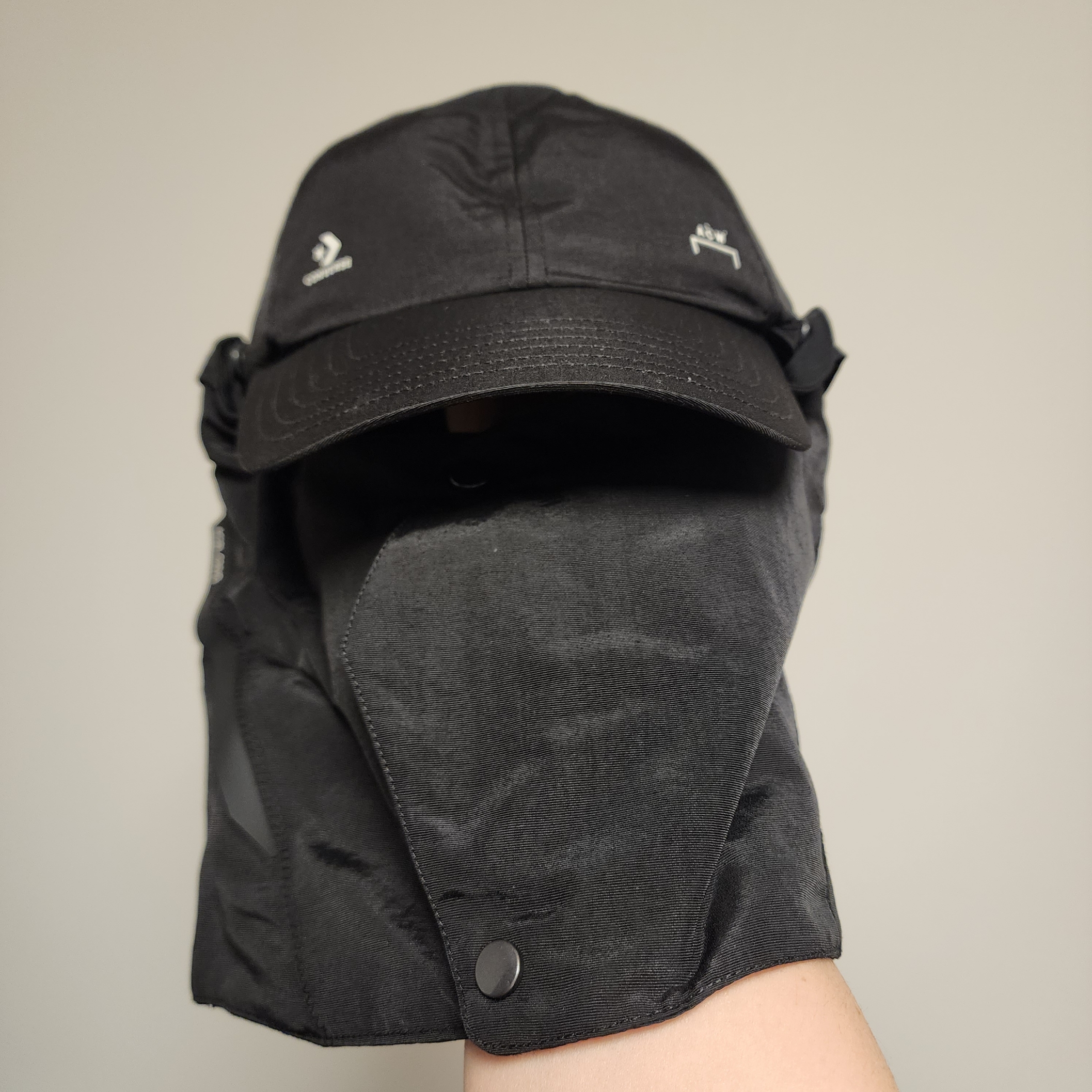 Converse x A-Cold-Wall Baseball Hat Black 착용 스타일 - 1