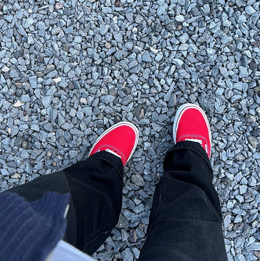 Vans Authentic Red 착용 스타일