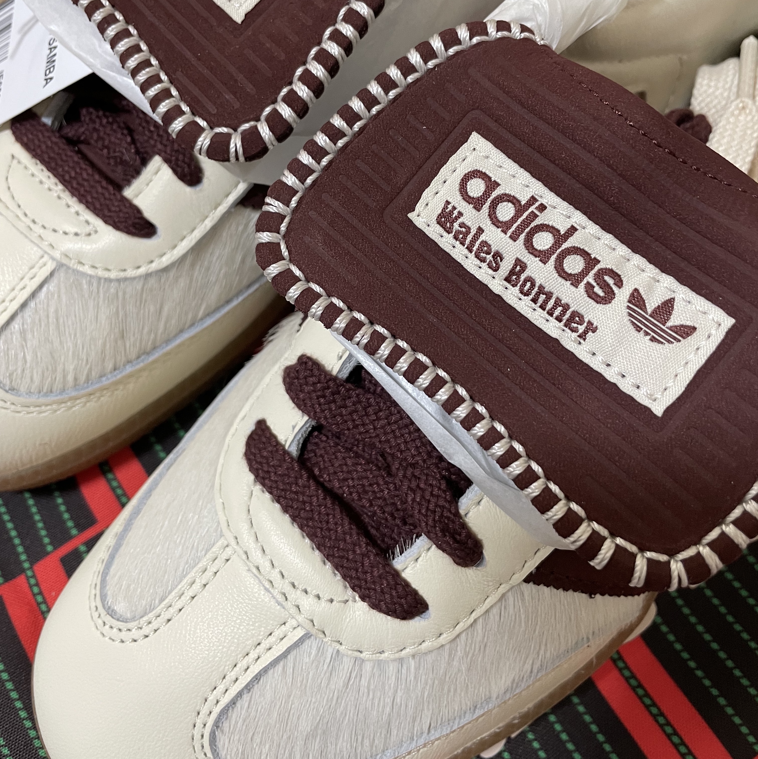 Adidas x Wales Bonner Pony Tonal Samba Cream White Mystery Brown 착용 스타일