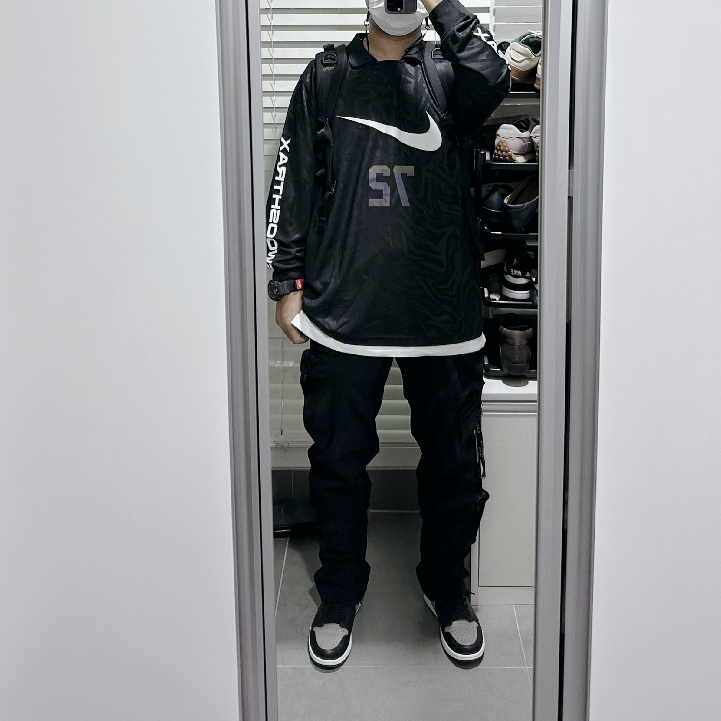 Undermycar Bucky Multi Pocket Dynamic Pants Rookie Black - 22SS, Jordan 1 Retro High OG Shadow 2018 착용 스타일