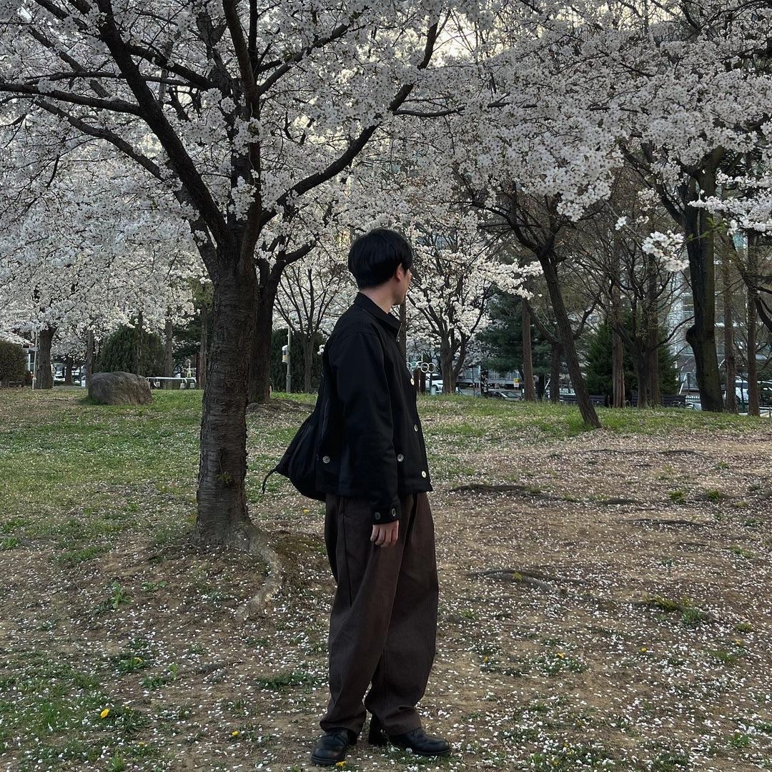Curated Parade Aaron Jacket Navy 착용 스타일 - 1