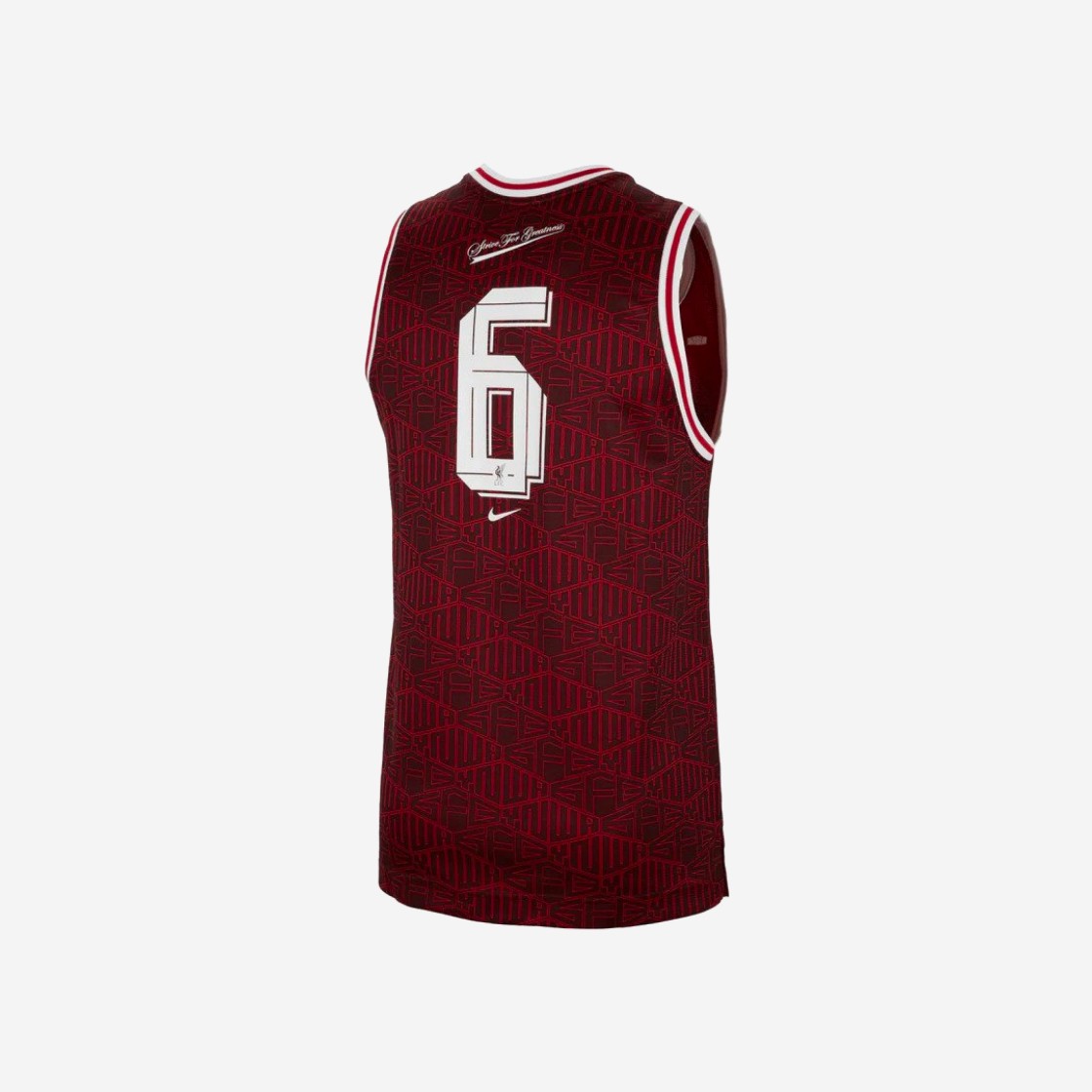 Nike x LeBron x Liverpool FC DNA Basketball Jersey Burgundy Crush - Asia 상세 이미지 2