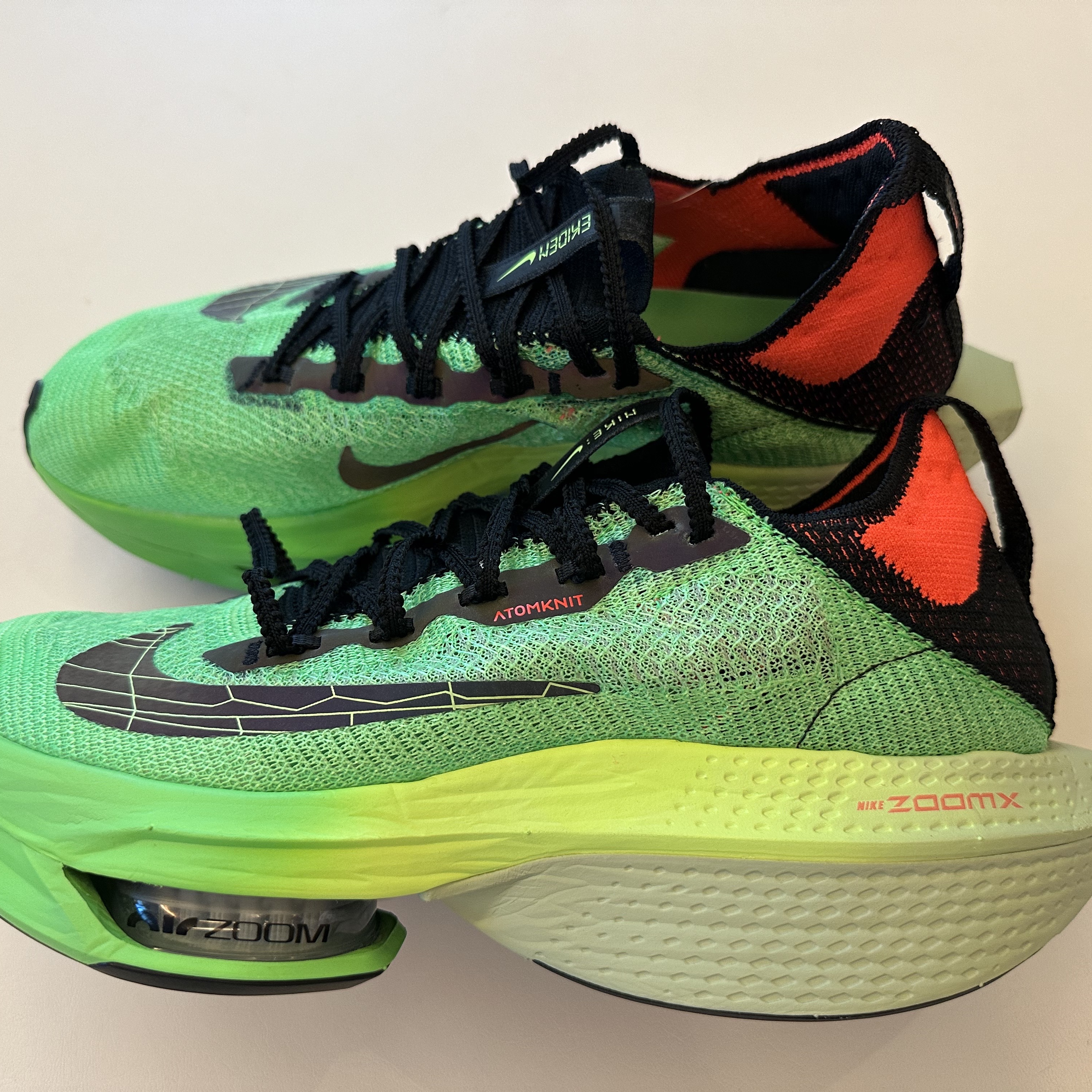 Nike Air Zoom Alphafly Next% Flyknit 2 Screem Green 착용 스타일
