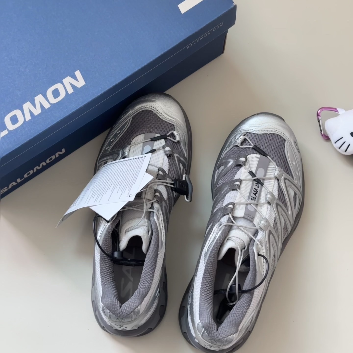 Salomon x Slam Jam XT-Quest Plum Kitten Lunar Rock 착용 스타일 - 1