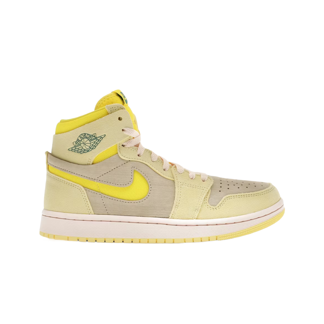 (W) 조던 1 줌 에어 컴포트 2 시트론 틴트 다이나믹 옐로우((W) Jordan 1 Zoom Air CMFT 2 Citron Tint Dynamic Yellow)