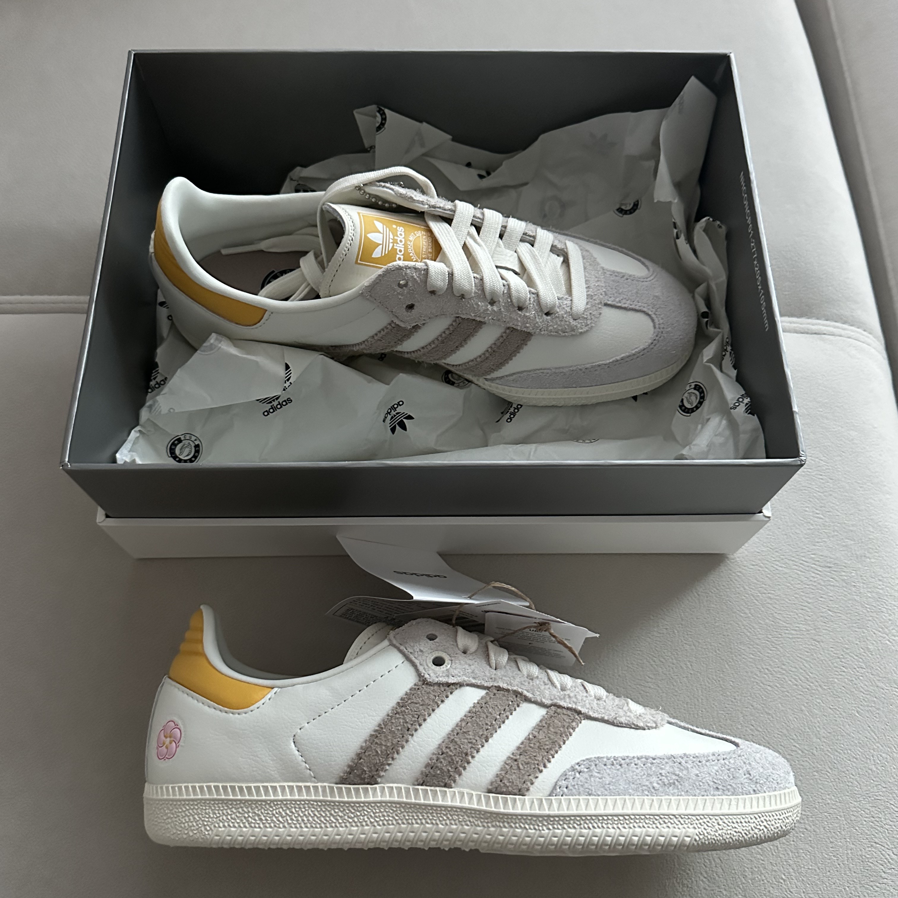 Adidas x Kasina Samba Consortium Cup Off White Trace Khaki 착용 스타일
