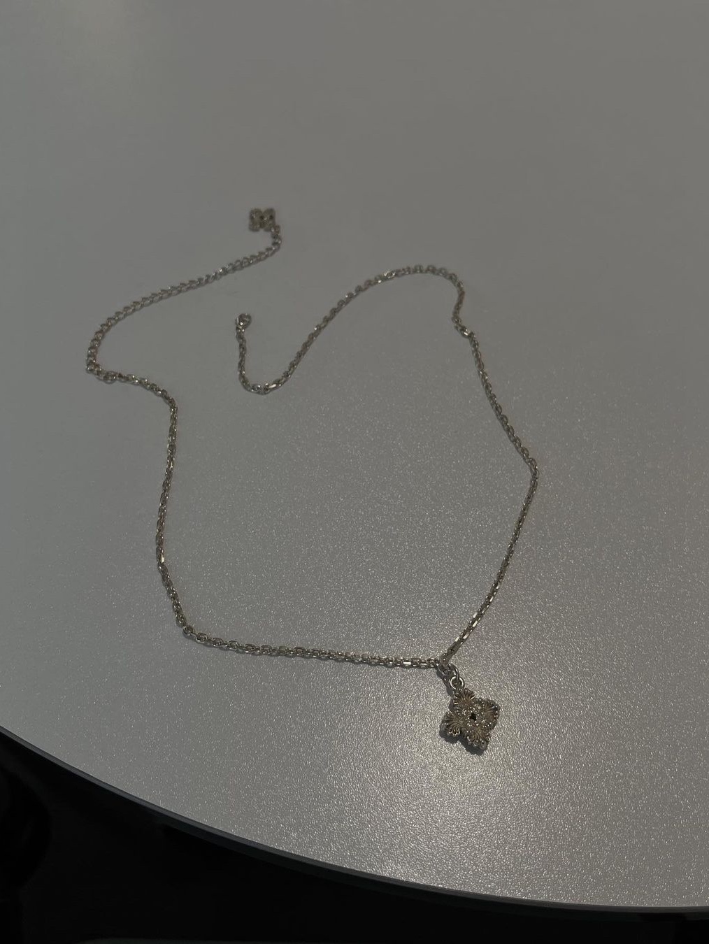 Scudo Shell Drop Plain Necklace Extrabold 착용 스타일 - 5