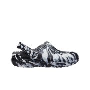 Crocs Classic Lined Clog Marbled White Black