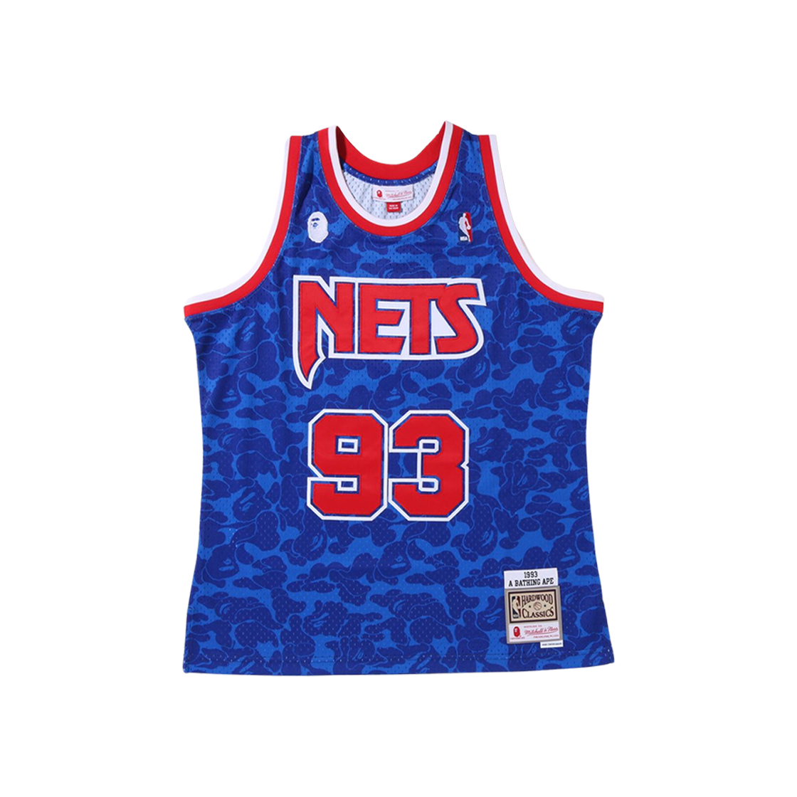 BAPE x Mitchell & Ness Brooklyn Nets Tank Top Blue 상세 이미지 1