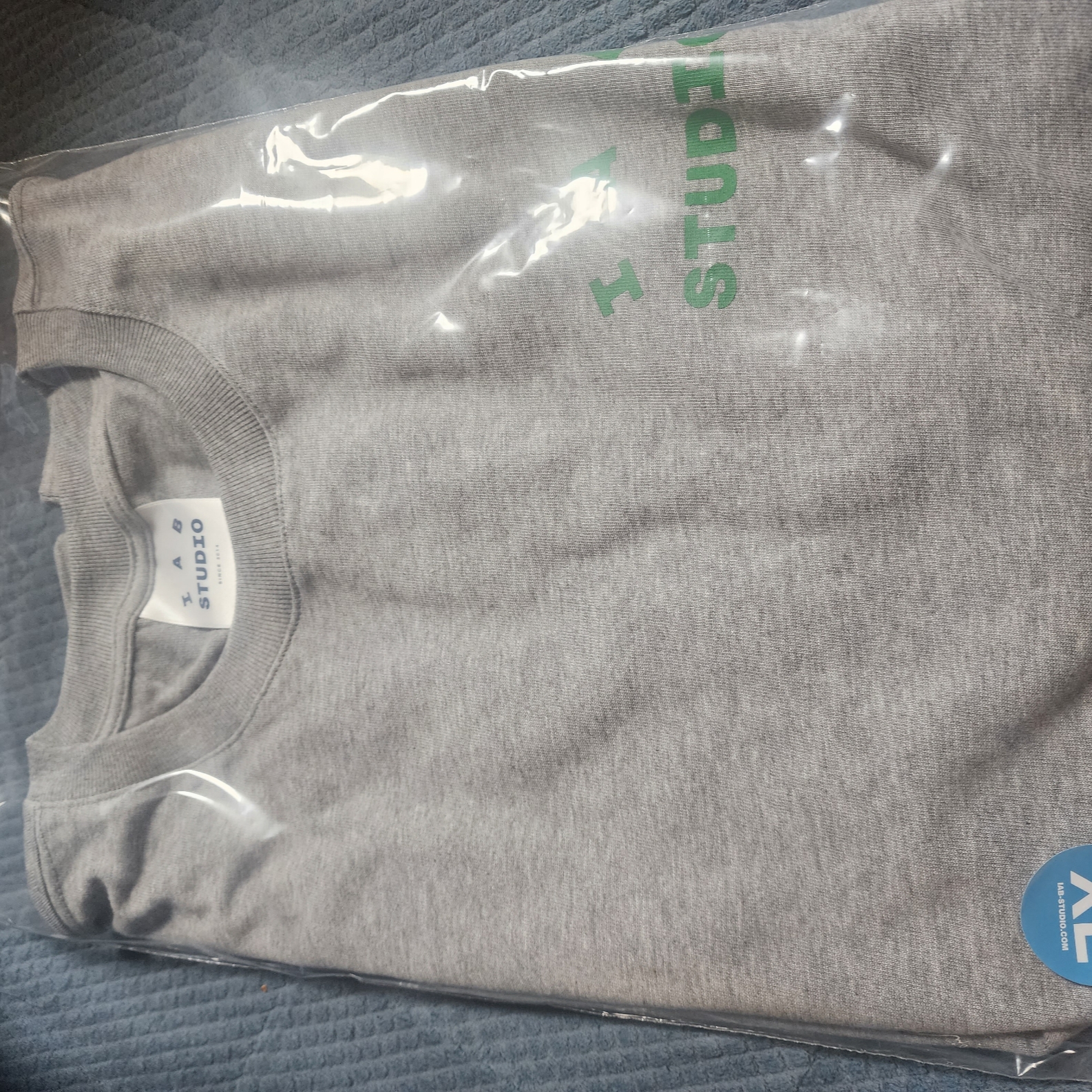 IAB Studio T-Shirt Gray Green - 22FW 착용 스타일 - 1