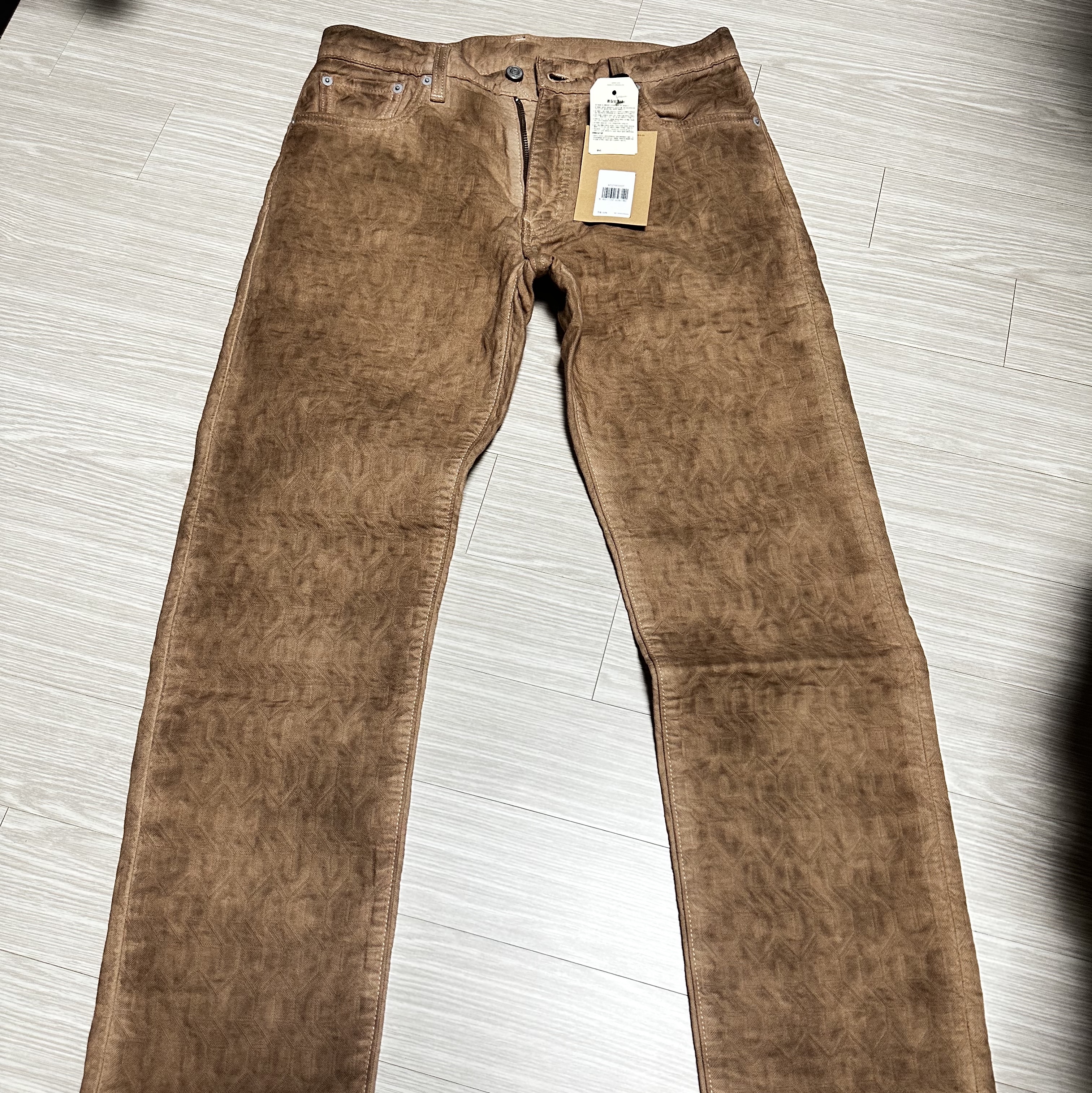 Stussy x Levi's Jacquard Jean Brown 착용 스타일